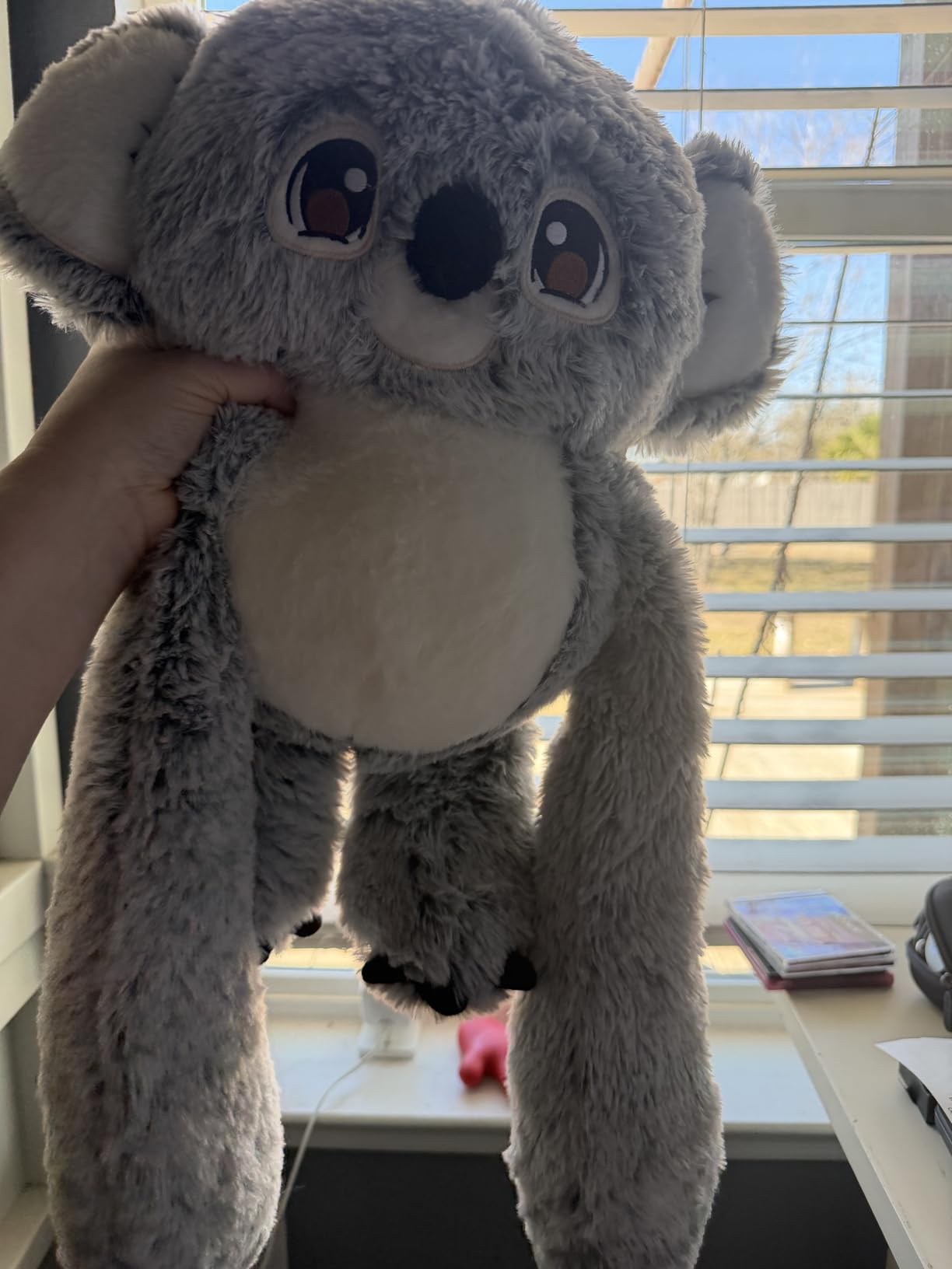 Huggle Healers Kigi Weighted Sloth Stuffed Animal 4.5lb - 36in Long Arms | Soft & huggable, Clay bead filled, Cozy Bedtime Companion, Plush fur, Gift for Teens & Adults customer photo 2