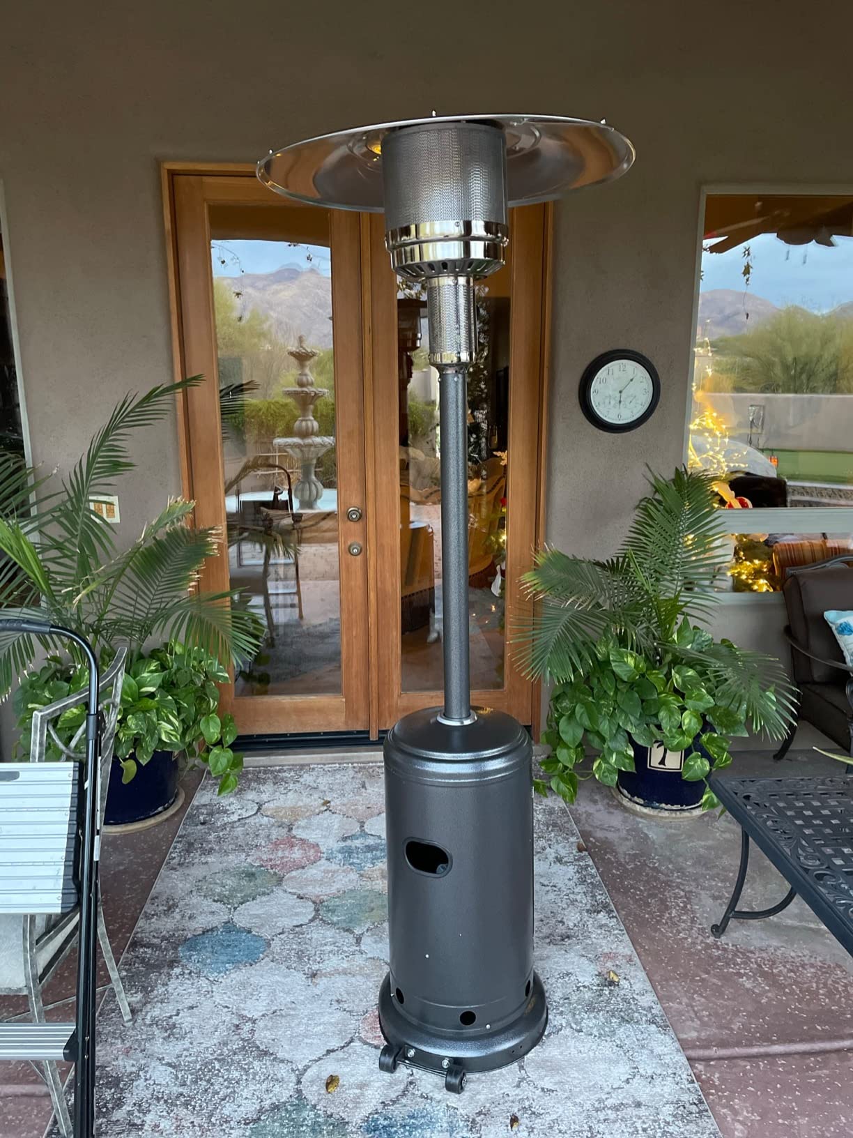 Pamapic 50,000 BTU Outdoor Heaters for Patio with Round Table Design, Premium 304 Stainless Steel Burner, Triple Protection System Propane Patio Heater for Porch Garden, Residential & Commercial Use customer photo 1