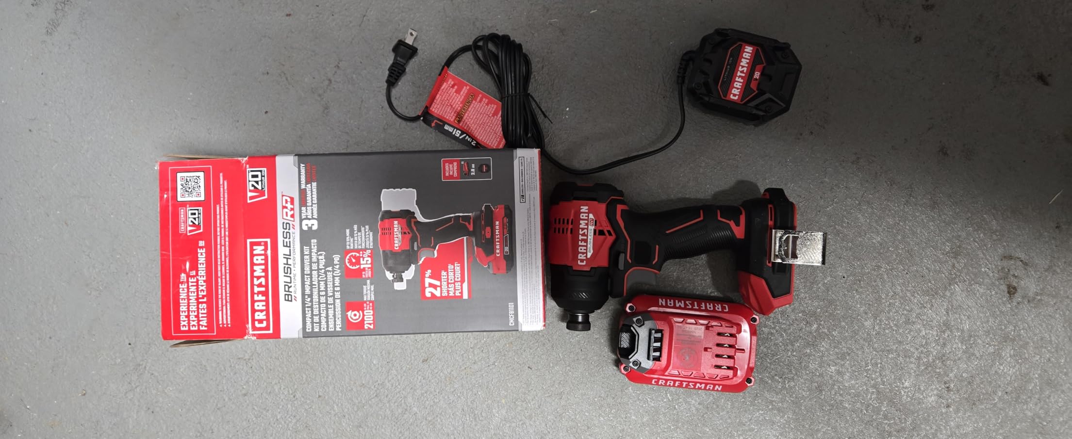 CRAFTSMAN V20 BRUSHLESS RP Compact Impact Driver Kit (CMCF811D1) customer photo 2