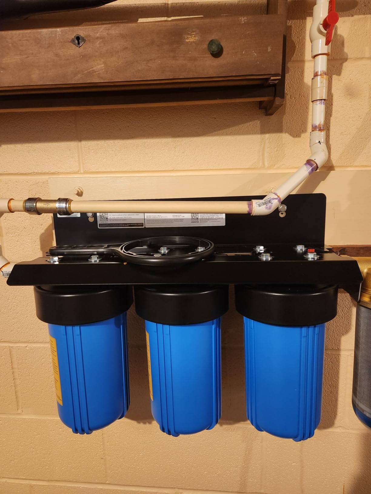 iSpring Iron, Manganese, H2S Whole House Water Filter System | Also Reduces Lead, Mercury, Chlorine, Sediments, 1-Inch Inlet/Outlet, Up to 12 Months or 50K Gallons, Model: WGB31B-MKS customer photo 2