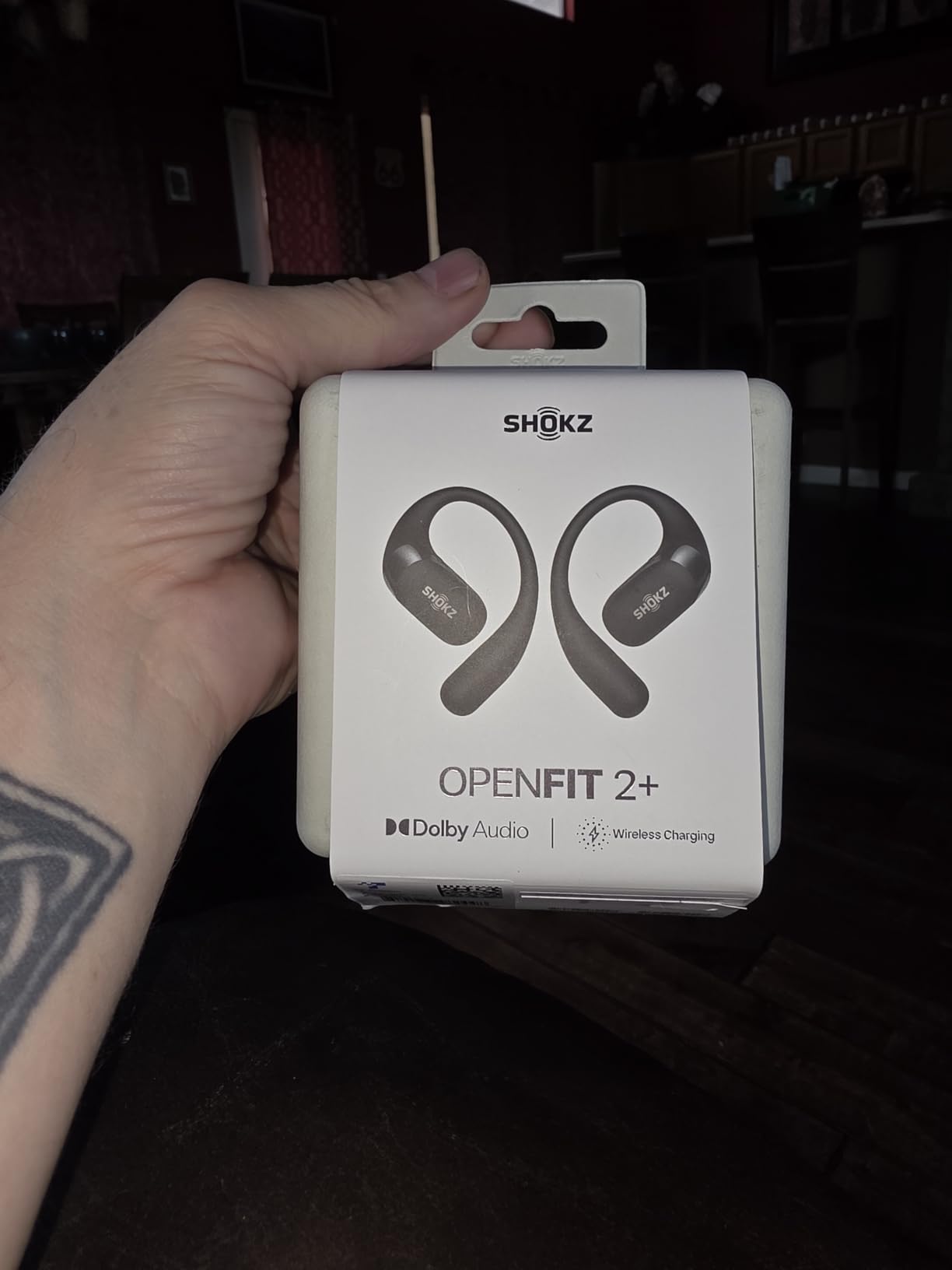 SHOKZ OpenFit 2+ Open-Ear Earbuds, Purple, Dolby Audio, Wireless Charging | Amazon Exclusive Edition; Dynamic sound; Secure fit; Soft comfort; 48H Playtime; fast charging; IP55; Gym/Outdoor/Home Leisure customer photo 1