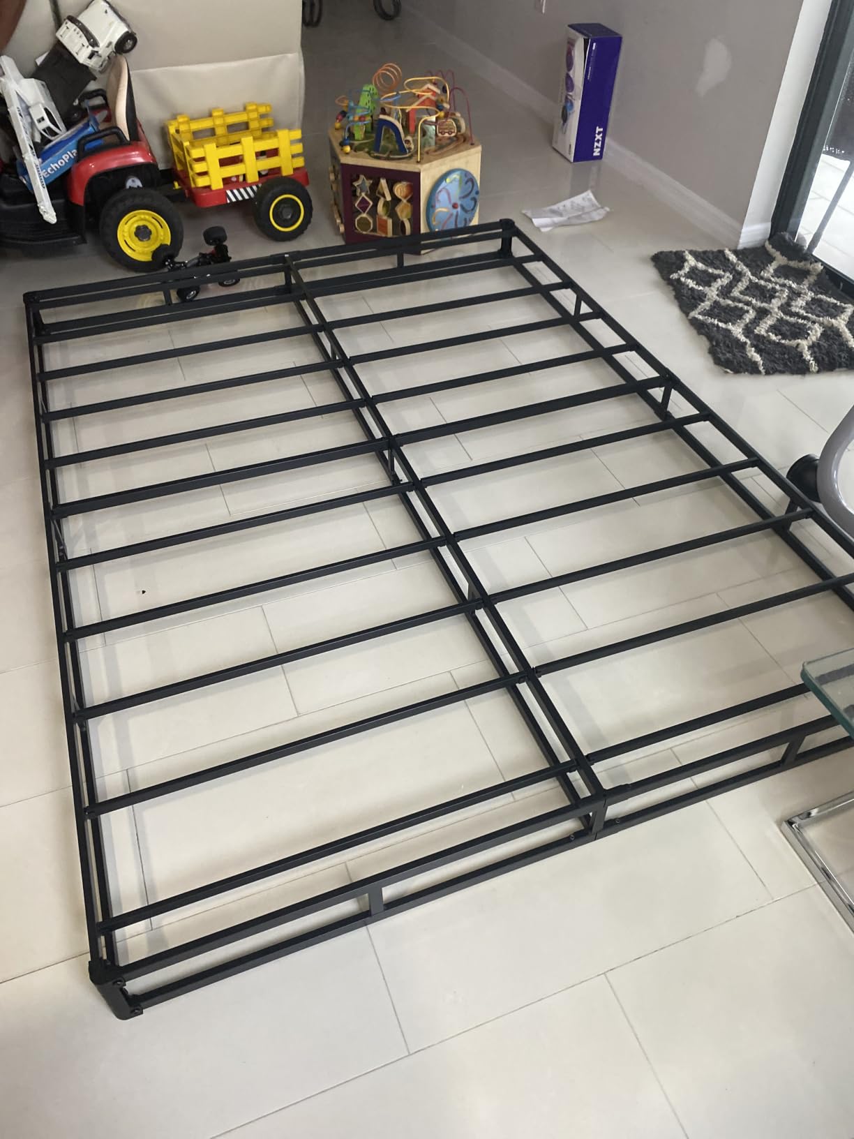 5 Inch Box Spring Full Size Bed, Heavy Duty Metal Mattress Foundation, 3000 lbs Capacity, Low Profile, Noise-Free, Easy Assembly with Fabric Cover customer photo 1