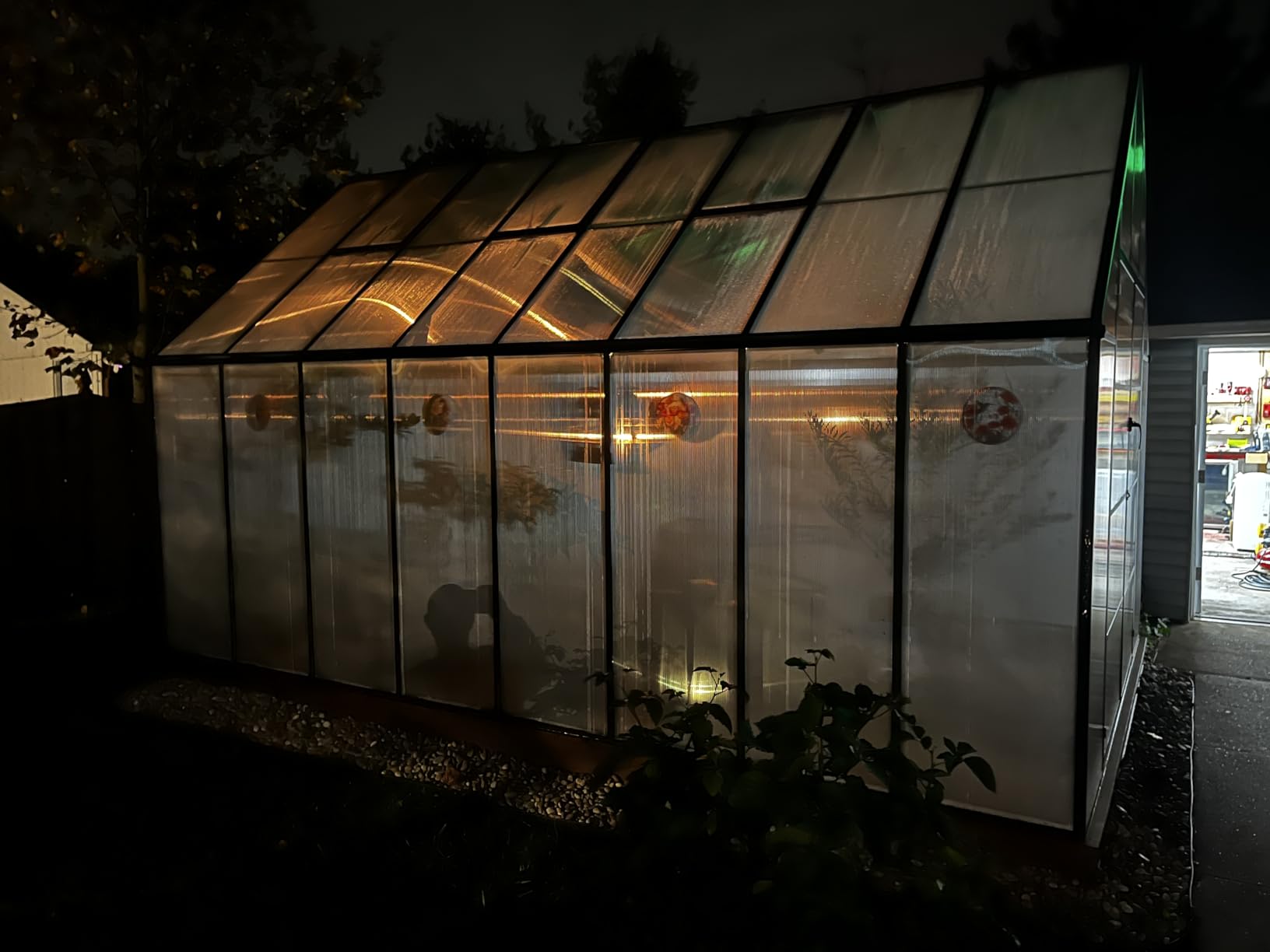 CDCASA 12x10x10 FT Polycarbonate Greenhouse for Outdoors w/2 Windows | Easy Assembly, Large Thicker Aluminum Heavy Duty Walk-in Greenhouses Kit, Green House for Outside, Sunroom, Backyard, Garden customer photo 1