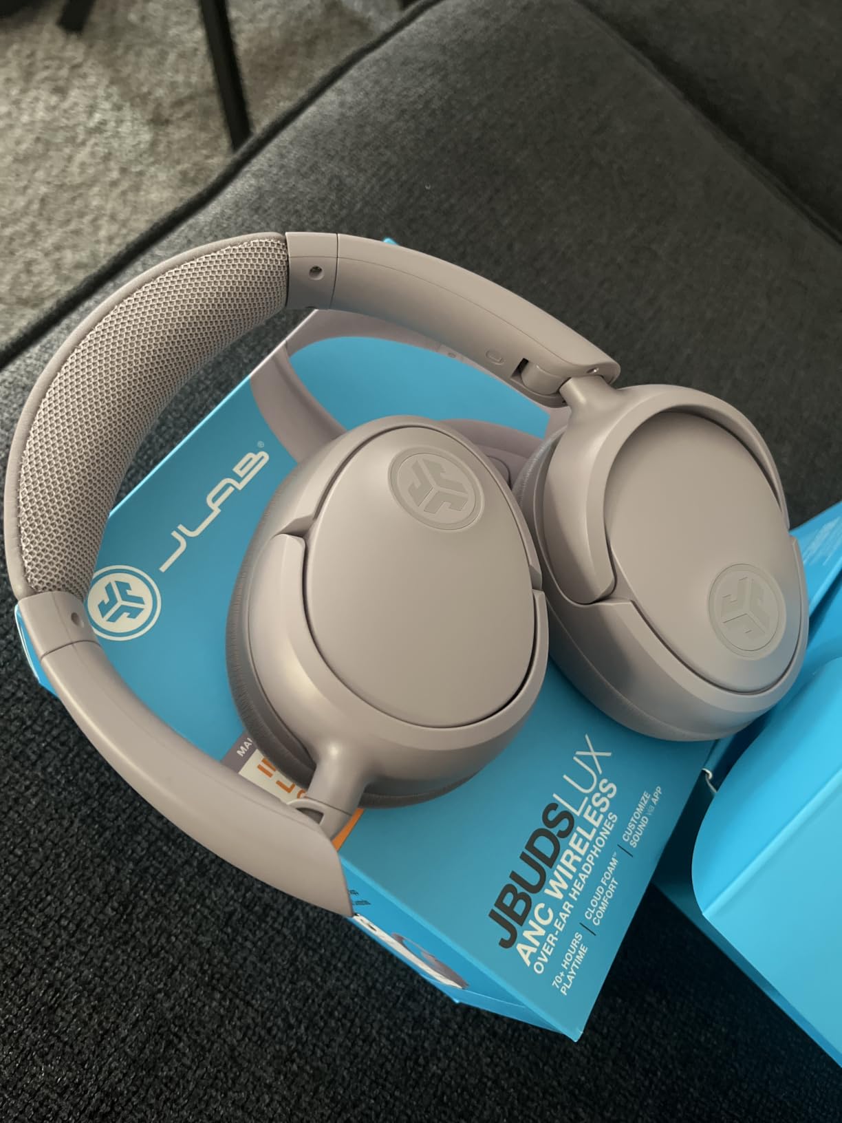JLab JBuds Lux ANC, Over Ear Headphones, Active Noise Cancelling, Bluetooth, Limited Edition Navy customer photo 2
