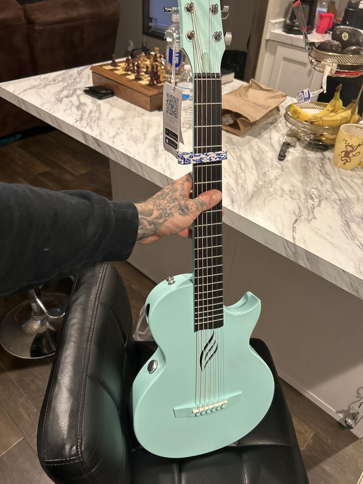 Enya NOVA GO SP1 Carbon Fiber 35-Inch Smart Acoustic-Electric Travel Guitar | AcousticPlus Technology, Built-In Effects, USB Recording, Built-In Bluetooth Speaker, Beginner Kit with Gig Bag Included customer photo 2