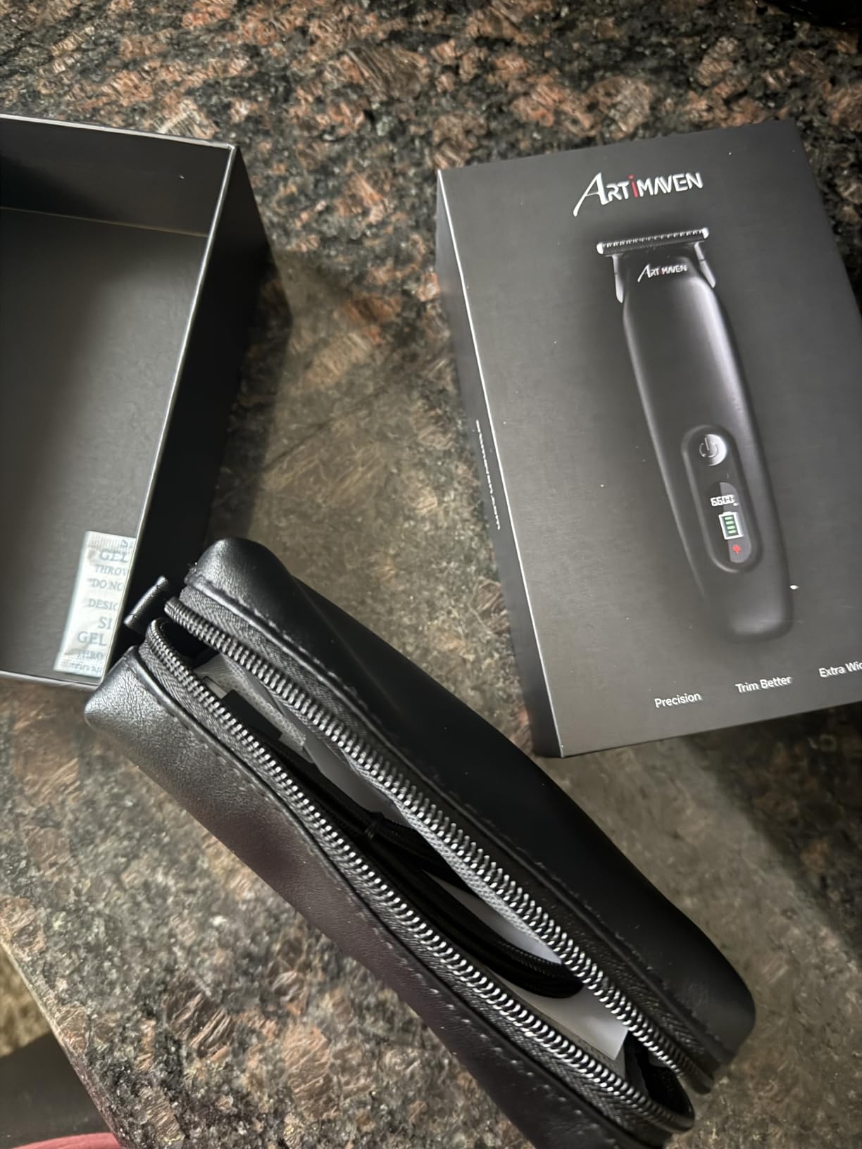 Beard Trimmer for Men, Cordless Hair Clipper & Beard Trimmer Kit, USB-C Rechargeable, DLC Precision Blade, 150-Min Runtime, Compact Travel Grooming Set, Gift for Men with Toiletry Bag customer photo 1
