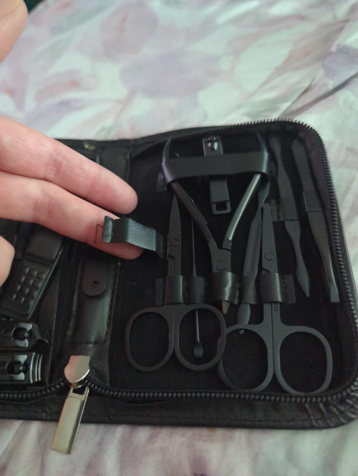 MINKINH 26-Piece Manicure Set for Women, Pink At-Home Nail Care Kit | Carbon Steel Nail Clippers, 410 Stainless Steel Tools, PU Organizer Case for Pedicure, Cuticle, Facial and Daily Self-Care customer photo 1