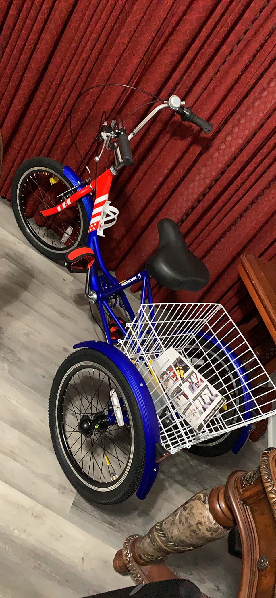 Adult Tricycle, 7 Speed Adult Trike, 20/24/26 inch 3 Wheel Bike with Basket | Low Step-Through Frame, Wide Seat with Backrest, 350 lbs Capacity, Tricycle for Adults, Seniors, Women and Men customer photo 1