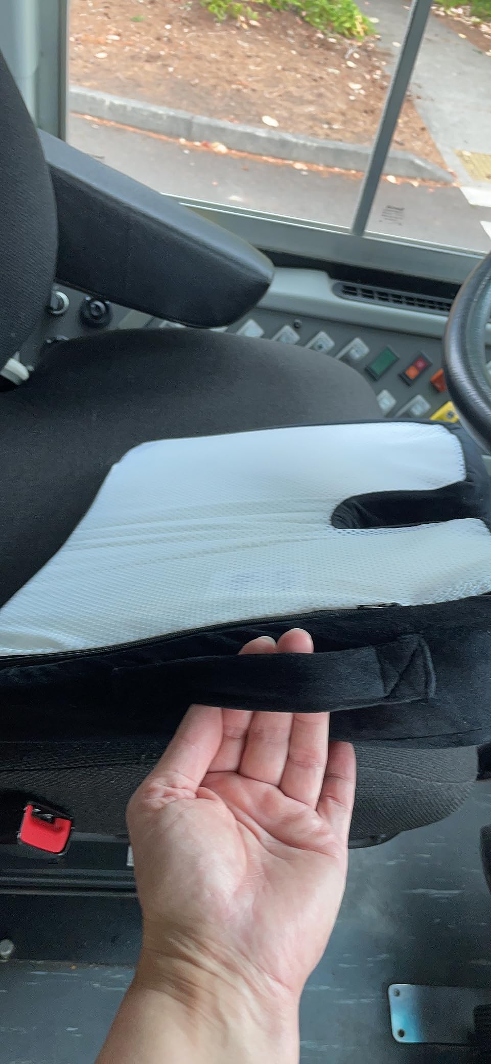 Everlasting Comfort Car Seat Cushion for Driving - Orthopedic Car Cushion for Office, Travel, Gaming Chair Memory Foam Driver Booster for Short People, Non-Slip, Washable Cover, Back & Sciatica Relief customer photo 1