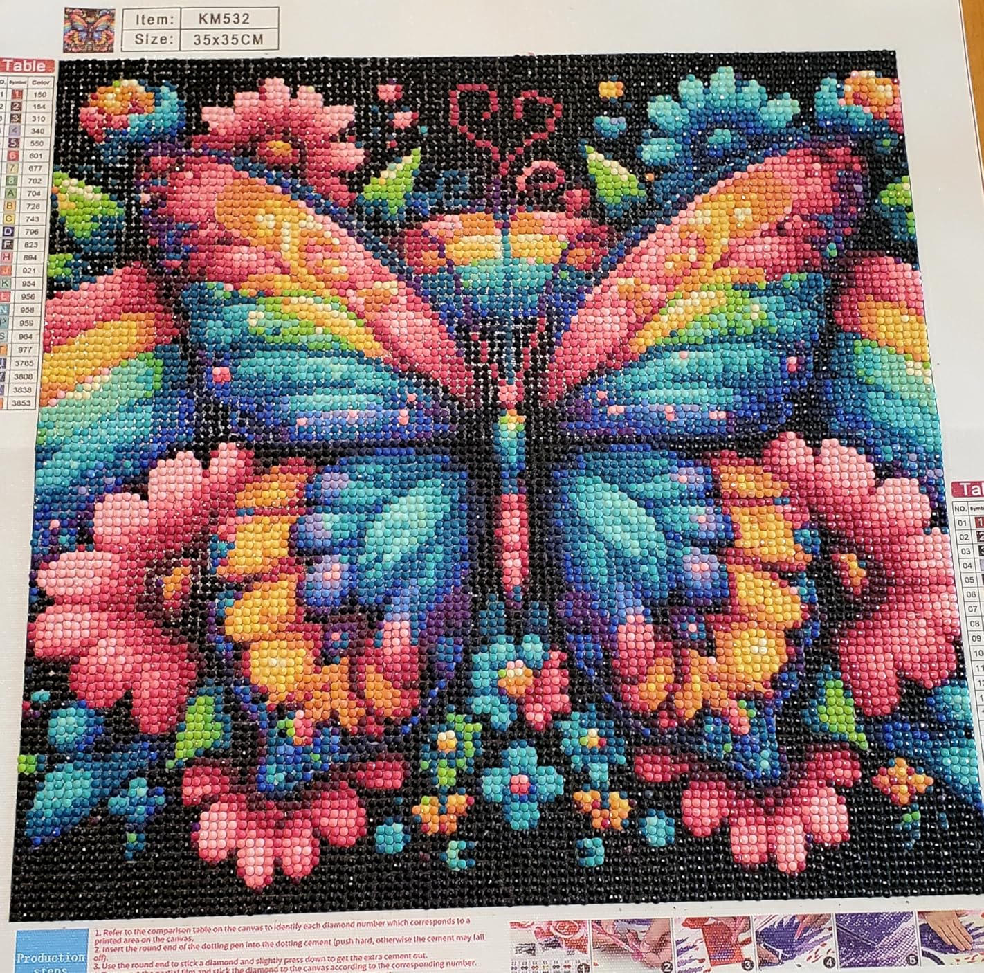 Diamond Painting Kits for Adults, Colorful Glittering Axolotl Diamond Art | Gem Art for Beginners, Full Drill Round DIY Gem Painting, Diamond Gem Painting Kits for Home Art Decor, 13.78X13.78 inch customer photo 1