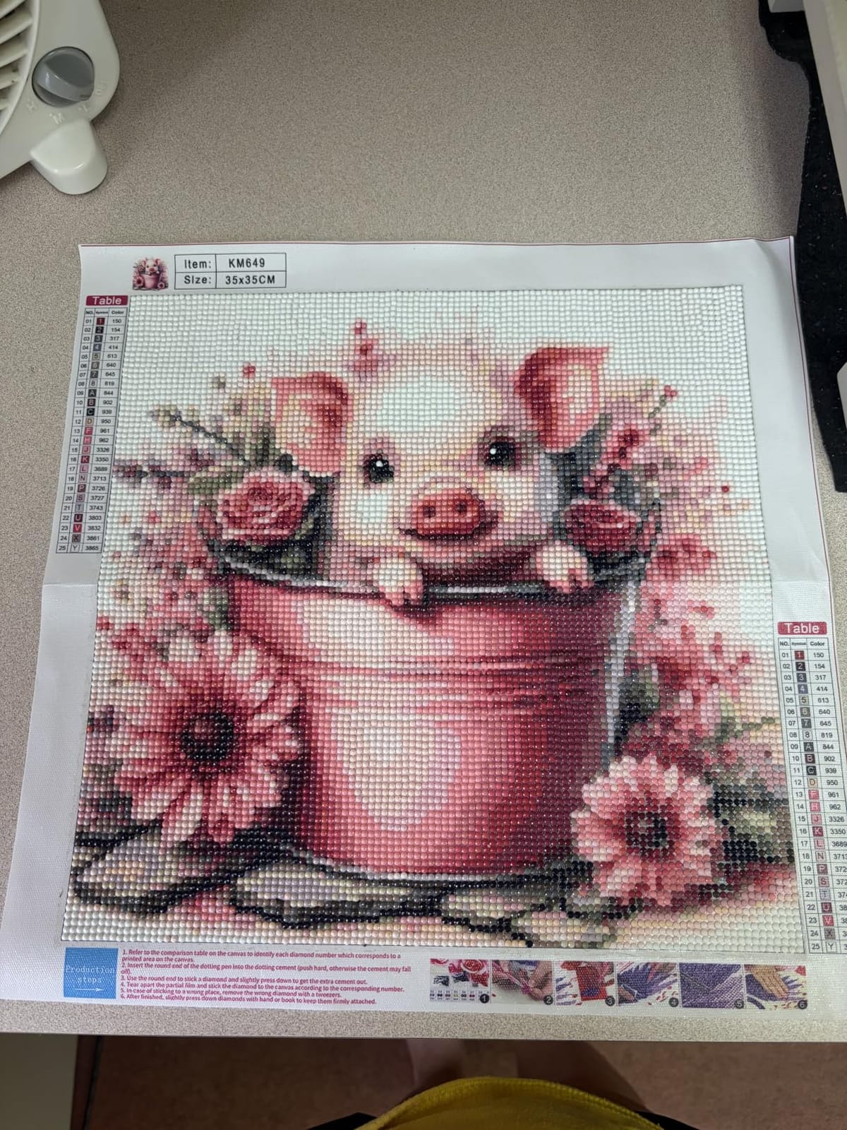 Diamond Painting Kits for Adults, Colorful Glittering Axolotl Diamond Art | Gem Art for Beginners, Full Drill Round DIY Gem Painting, Diamond Gem Painting Kits for Home Art Decor, 13.78X13.78 inch customer photo 2