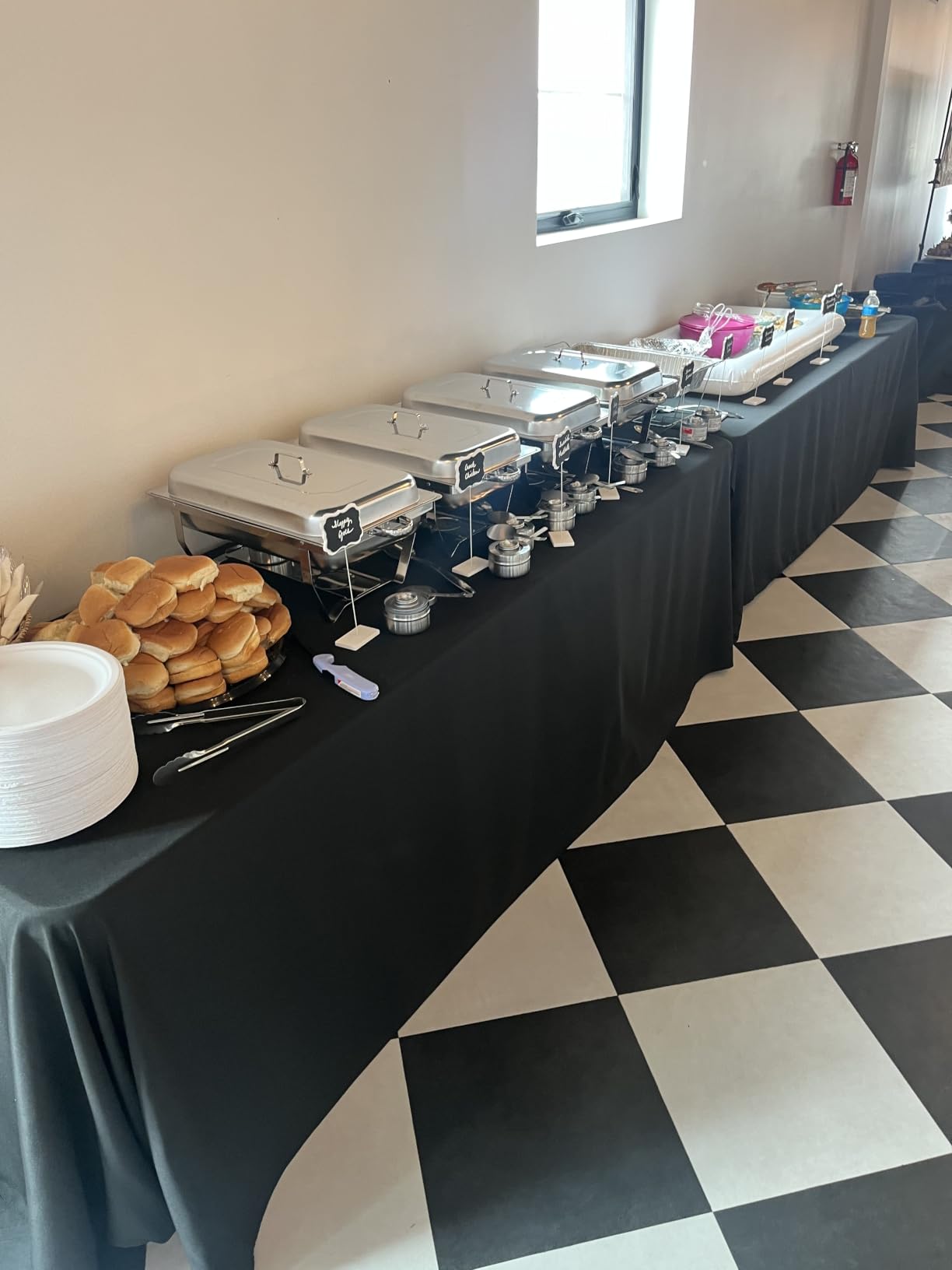 POWERFUEL 4 Pack 11QT Rectangular Chafing Dishes for Buffet with 4 Tongs | Full Size Golden Chafing Dish Set with Stainless Steel Chafing Pan, Food Warmer for Party, Gathering, Wedding, Catering customer photo 1