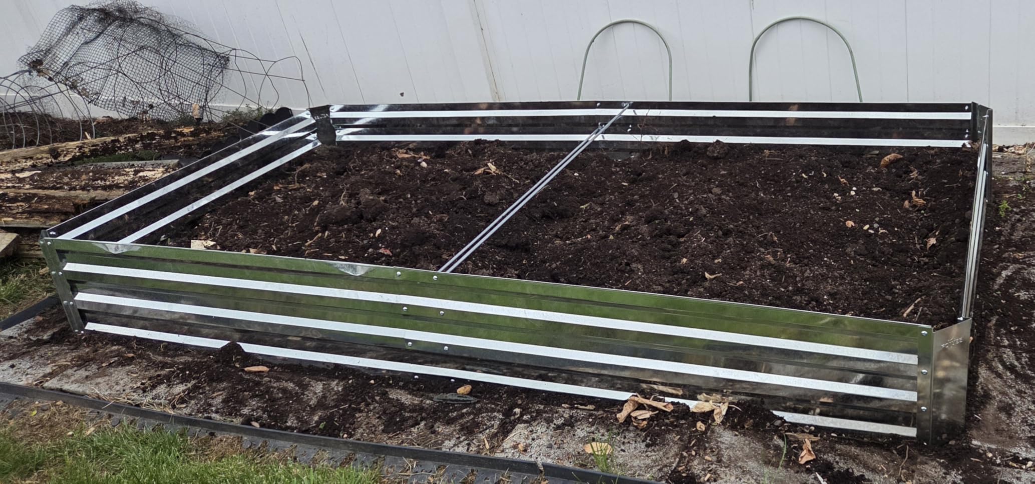Galvalume Raised Garden Bed 8x4x1.95ft Tall Deep Planter Outdoor | 3X Anti-rust Aluminum-Zinc Steel, Waist-High No-Bending, 466Gal Deep Raised Bed for Root Veggies & Potatoes, Heavy-Duty customer photo 2