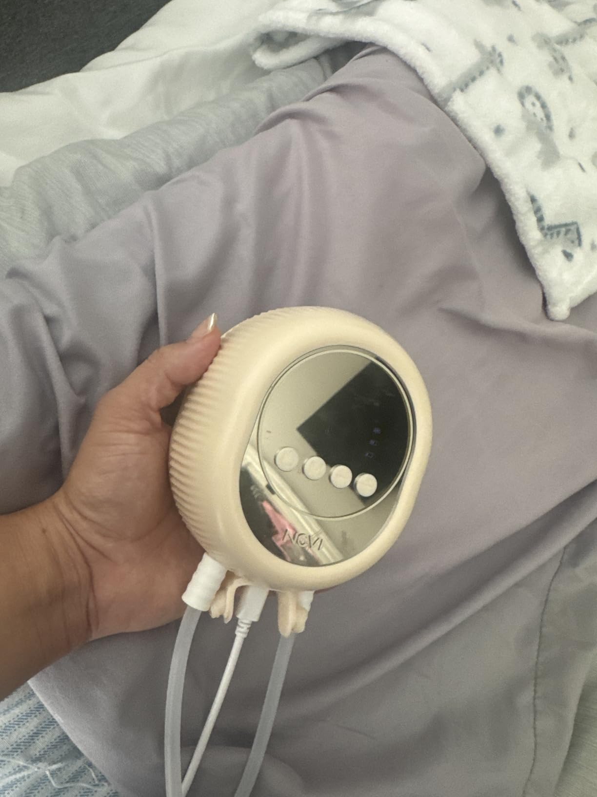 NCVI Wearable Breast Pump, Discreet & Wireless for Mom Working or Outsides | -300mmHg Suction, 180min Battery Life with 4 Modes 9 Levels, 19-24mm Flange, Anti-Leakage, Portable & quiet pump for low milk customer photo 1