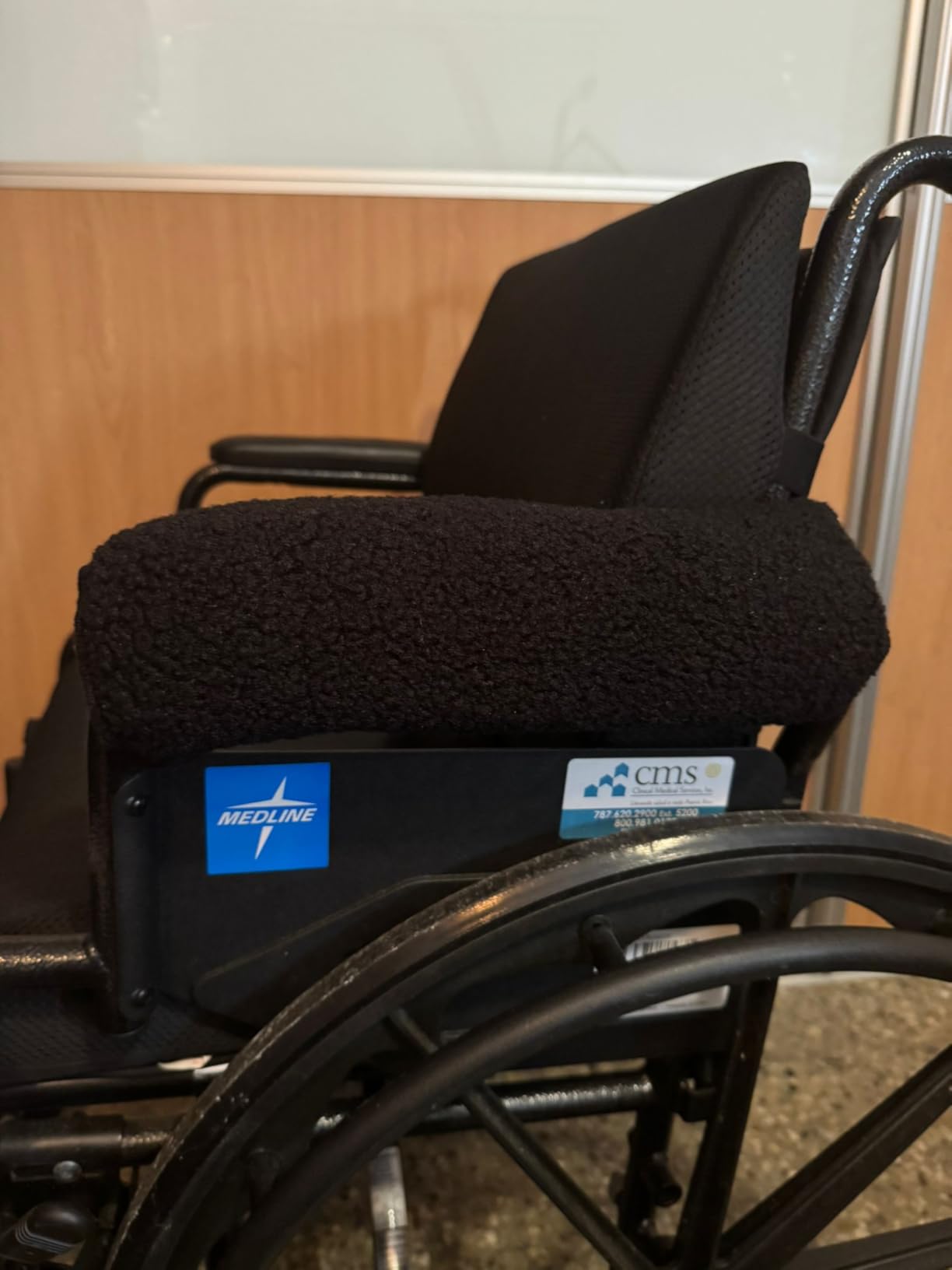 Wheelchair Cushion for Pressure Relief - (2-Piece Set) 18”x16” Anti-Slip Wheelchair Seat Cushions for Adults, Seniors with Lumbar Pillow and Removable Strap, Gel Cushion for Wheelchair customer photo 1