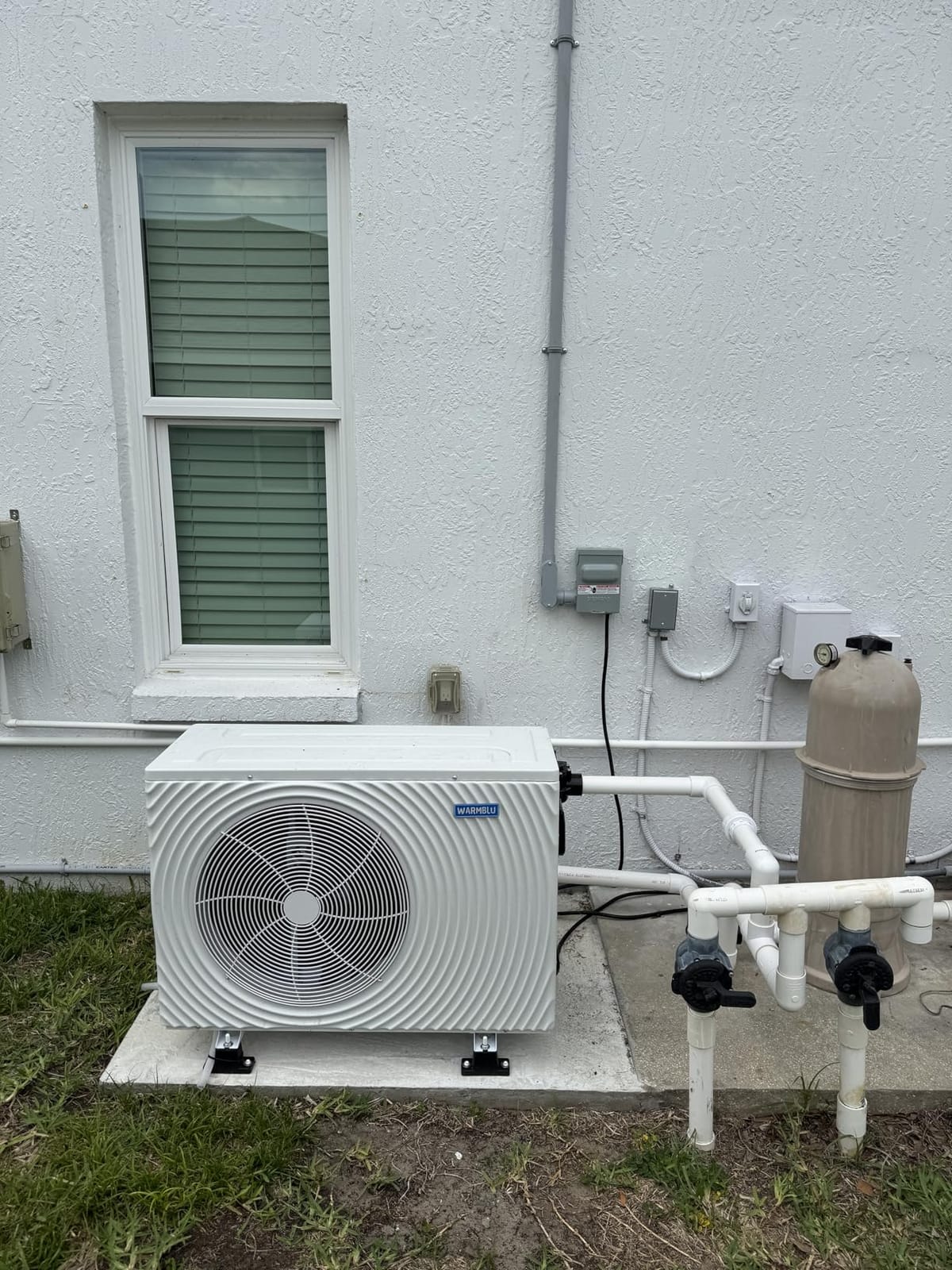 7,500 Gallons Above Ground Pool Heater 110V | H7 27,000BTU Swimming Pool Heat Pump High Efficiency COP5.2 Energy Save 45% Heating or Cooling Above Smart WiFi Control customer photo 2