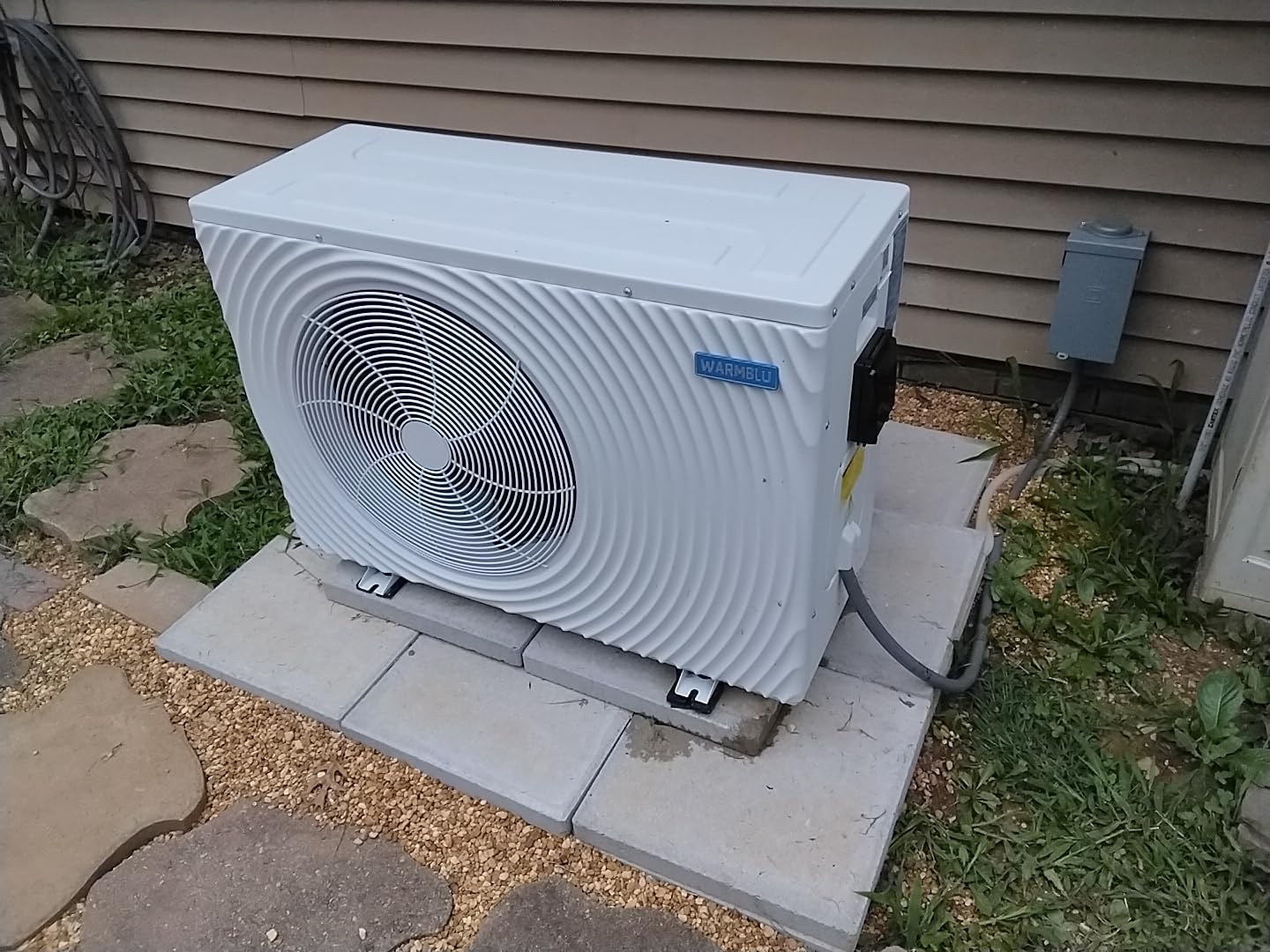 10,000 Gallons Above Ground Pool Heater 110V | H10 35,000BTU Swimming Pool Heat Pump High Efficiency COP16 Energy Save 45% Heating or Cooling Above Smart Inverter Control customer photo 1