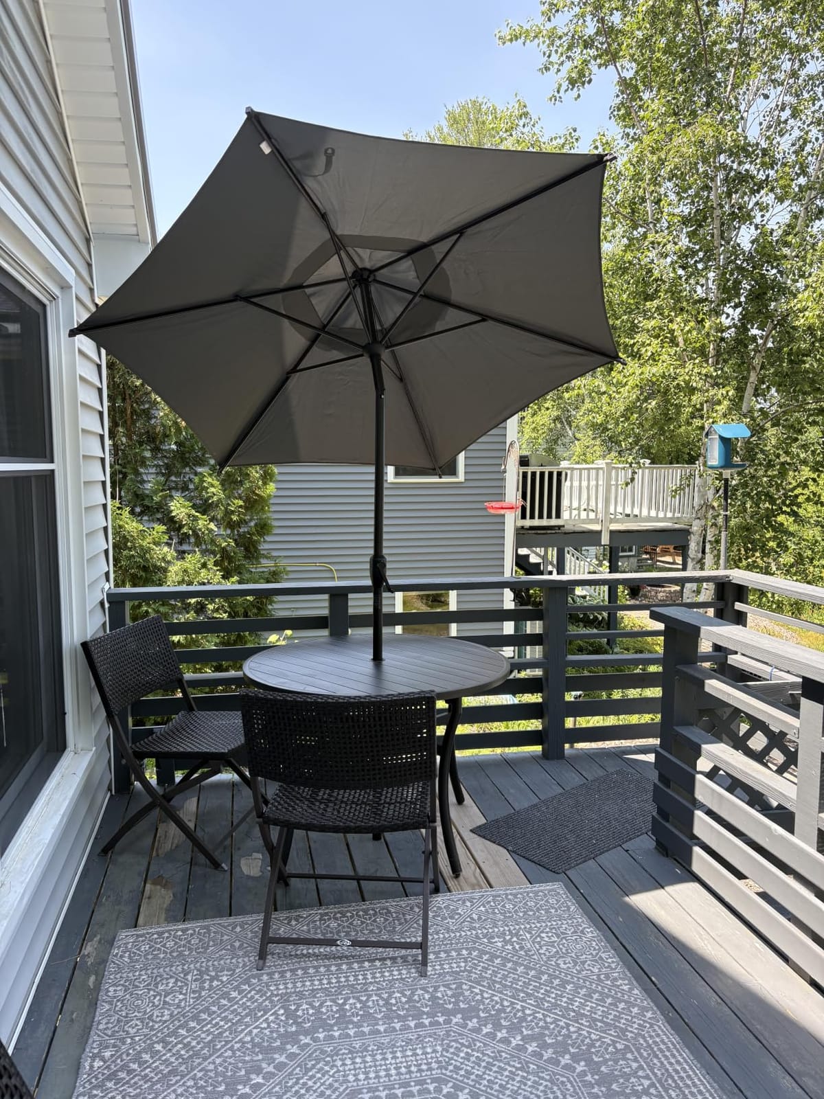 Abba Patio 9FT Lyon Outdoor Patio Umbrella Outdoor Table Umbrella with Crank Market Umbrella 8 Sturdy Ribs UV Protection Waterproof and Push Button Tilt for Garden Deck Backyard Pool (Lime) customer photo 2