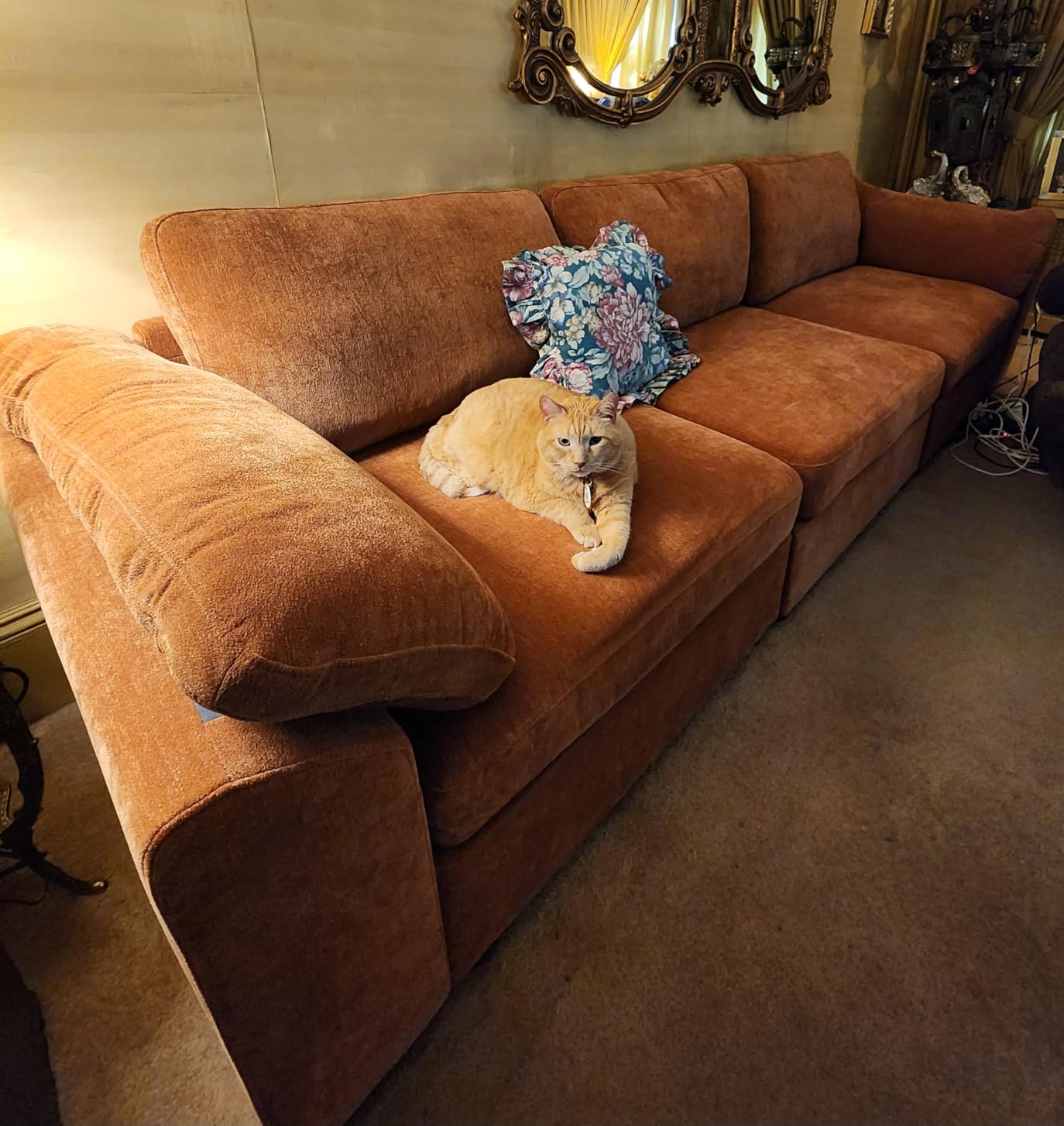 EASE MOOSE Oversized L Shape Sectional Modular Sofa, Wide Deep Seat Sectional Sofa, Comfortable Grey Cloud Modular Sofa customer photo 1