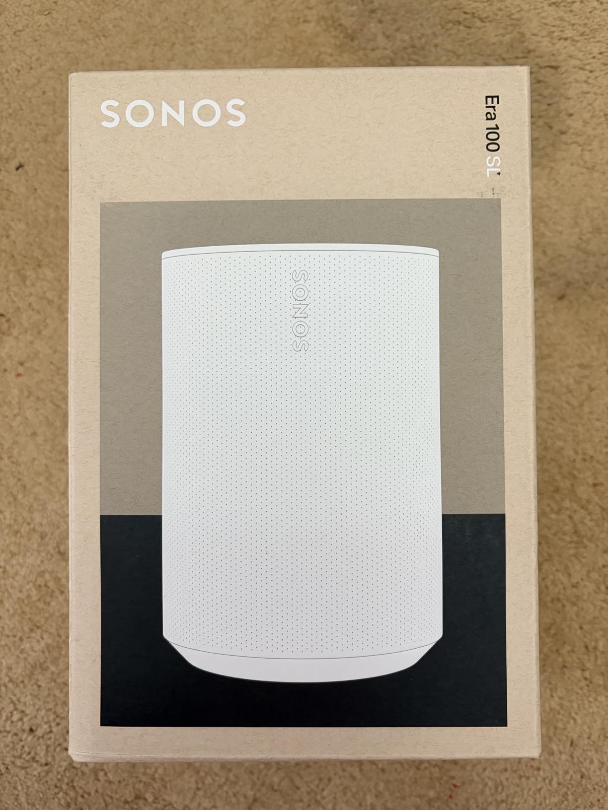 Sonos Era 100 SL Compact, Microphone-Free Speaker - Black | Dual angled tweeters and a powerful midwoofer | Pair Two for Stereo or Add as Soundbar Rears | WiFi | Bluetooth customer photo 2