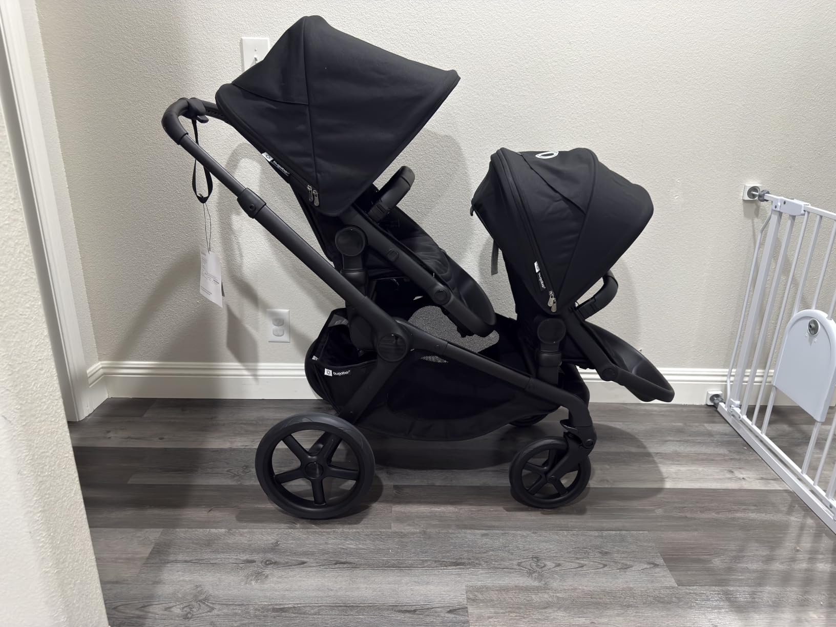 Bugaboo Kangaroo Single-to-Double Tandem Stroller, Car Seat Compatible - Moon Grey customer photo 1