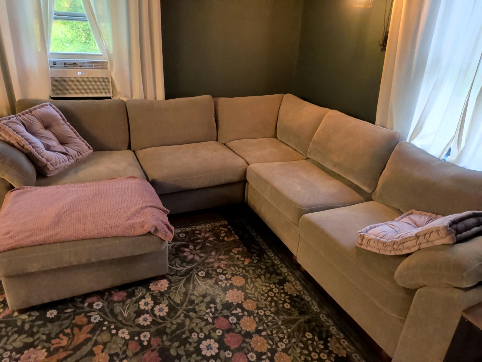 EASE MOOSE Sectional Modular Sofa, Modern Comfy U Shape Sectional Deep Seat Couch, Grey Modular Cloud Couch, Removable and Washable customer photo 1