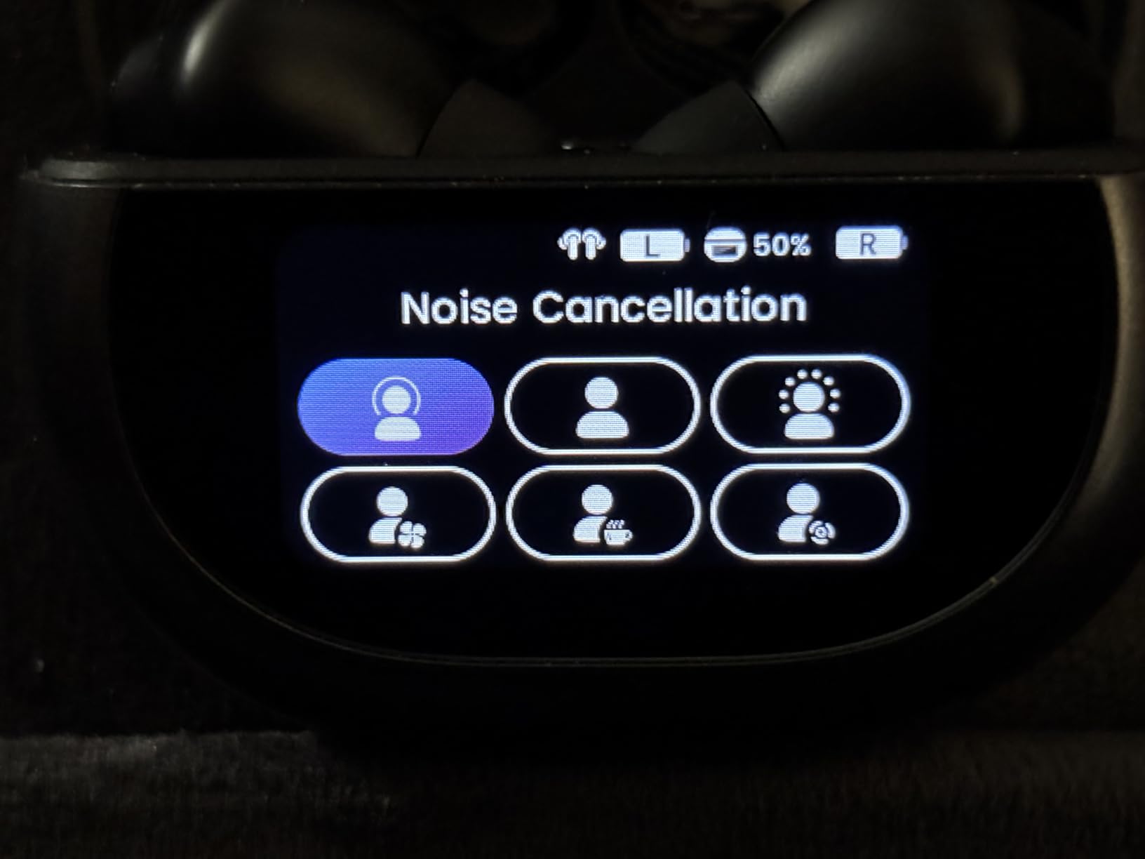 TOZO NC20 Pro Active Noise Cancelling Wireless Earbuds, Smart LCD Screen | LDAC Hi-Res Audio, Stereo Bass, 6 Mics AI Call Ear Buds, 80H Playtime, IPX8 Waterproof, 32 EQ via App Wireless Charging Black customer photo 1