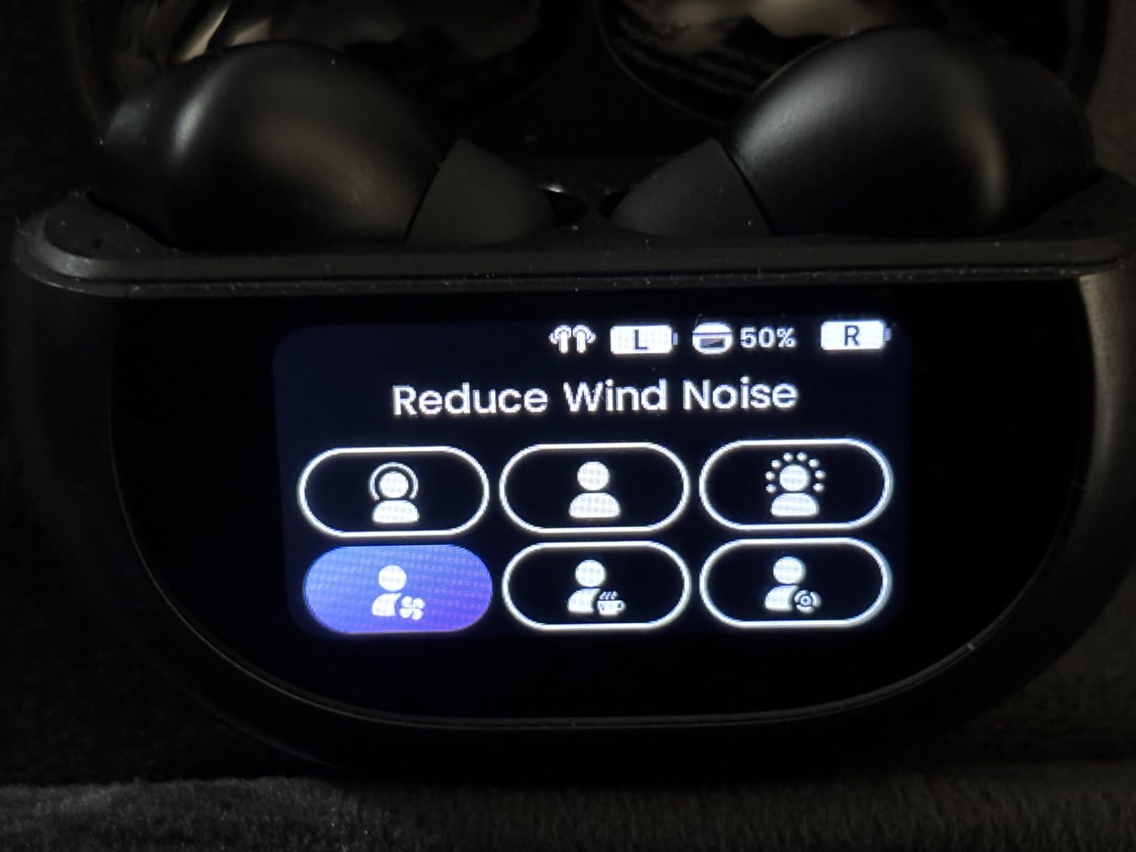 TOZO NC20 Pro Active Noise Cancelling Wireless Earbuds, Smart LCD Screen | LDAC Hi-Res Audio, Stereo Bass, 6 Mics AI Call Ear Buds, 80H Playtime, IPX8 Waterproof, 32 EQ via App Wireless Charging Black customer photo 2