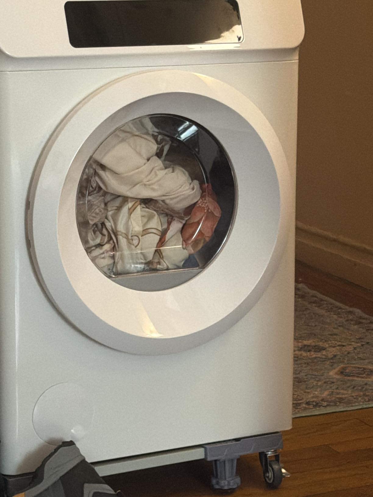 Auertech 3.6 CU. FT Clothes Dryer, Large Capacity Laundry Dryer with 12 Drying Modes & Stainless Steel Tub, Dryer Machine, Electric Dryer with LED Control for Busy Family Home, White customer photo 1