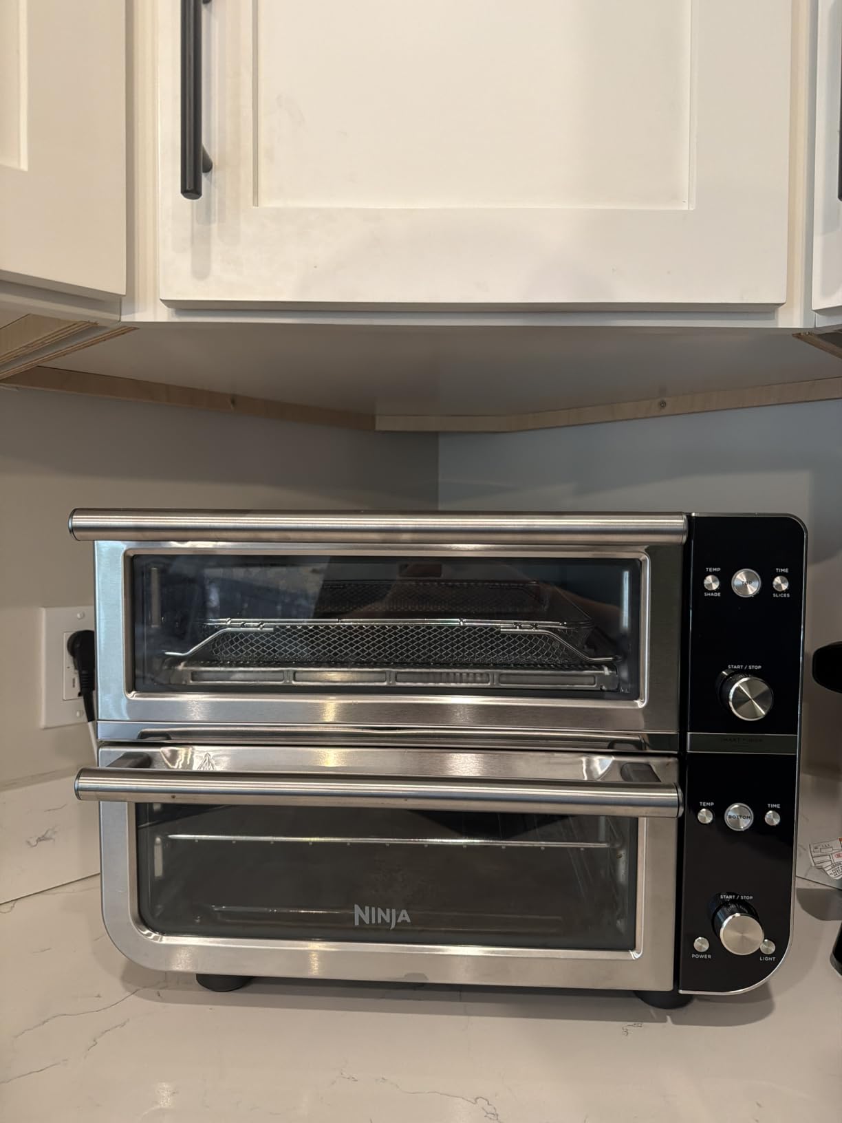 Ninja Double Oven Pro Smart XL, 30.2 Qt, 12-in-1, Stainless Steel, DCT801 | DualZone, Smart Finish, Fits 4.5 lb chicken, Air fry, bake, broil, roast, toast, pizza customer photo 2