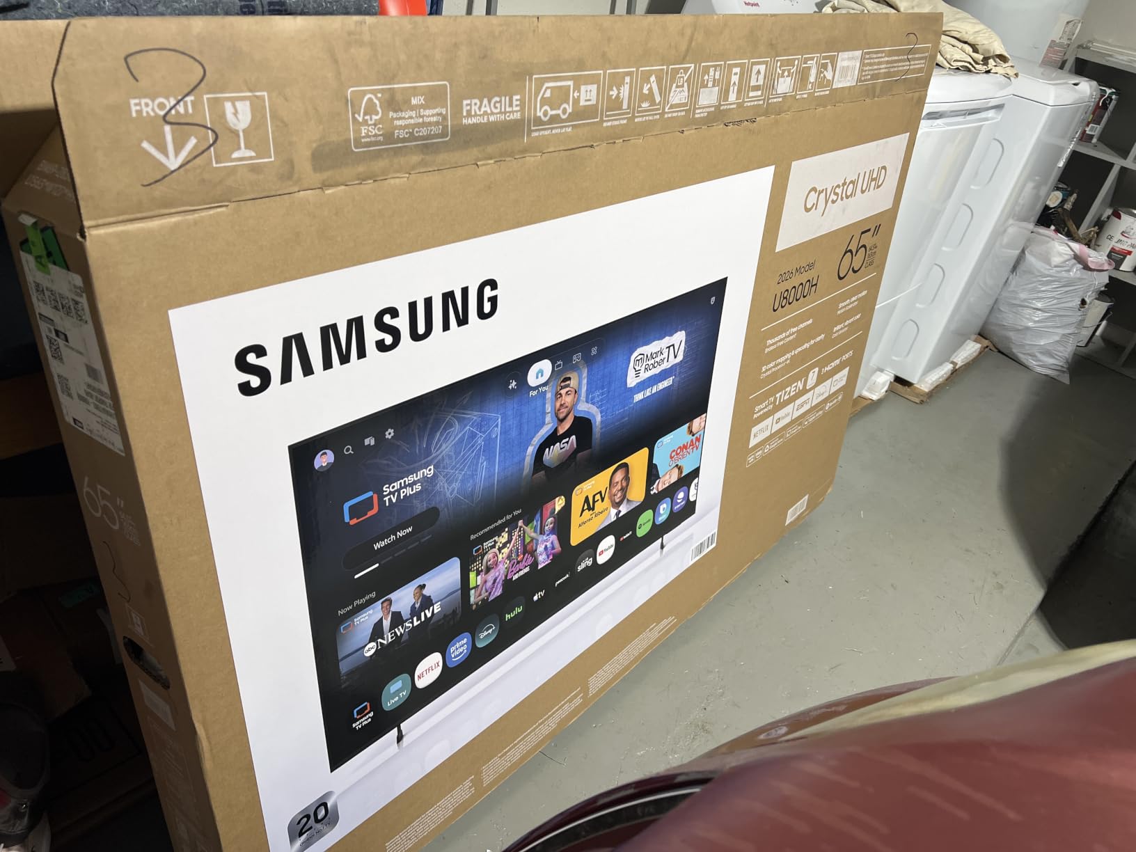 Samsung 43-Inch Class U8000H Series Crystal UHD, 4K, Smart TV, 2026 Model | Samsung Vision AI Companion, Crystal Processor 4K, Endless Free Content, Motion Xcelerator, Color Booster, 4K Upscaling customer photo 1