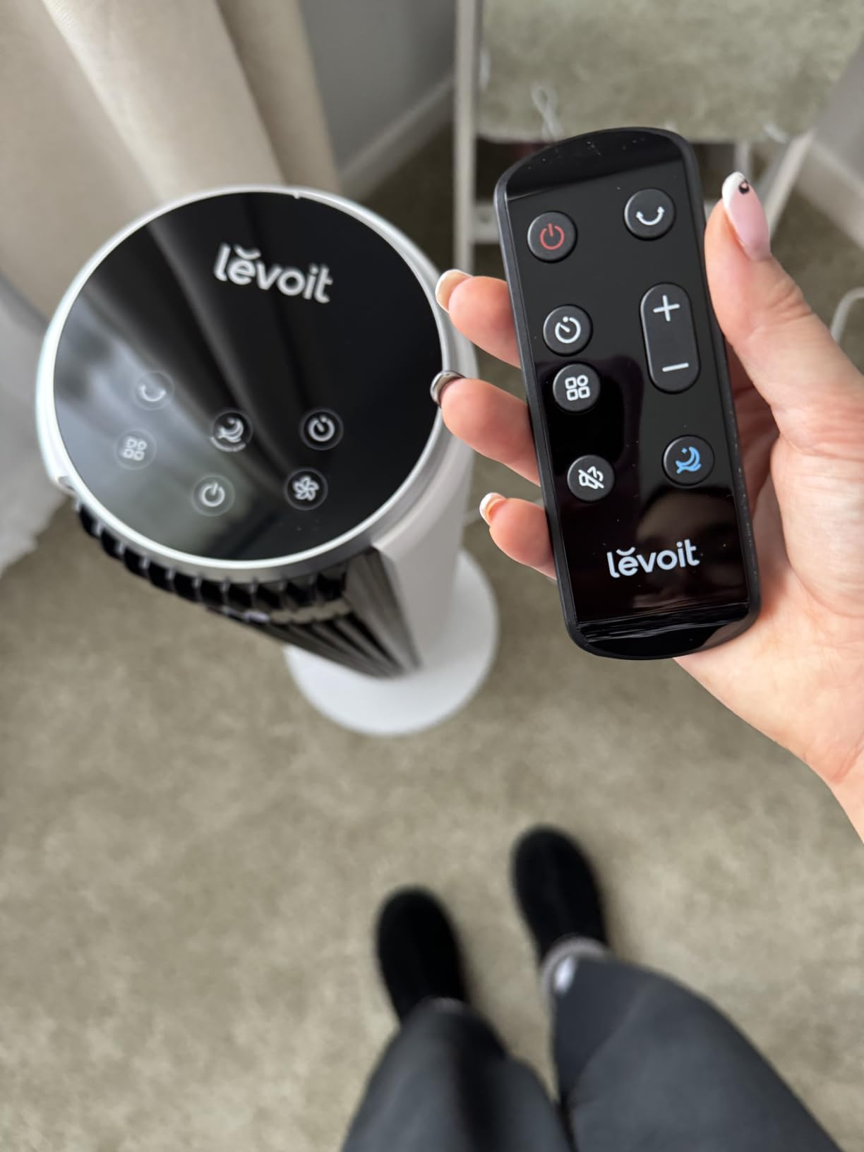 Levoit Tower Fan for Bedroom, Standing Fan with 36