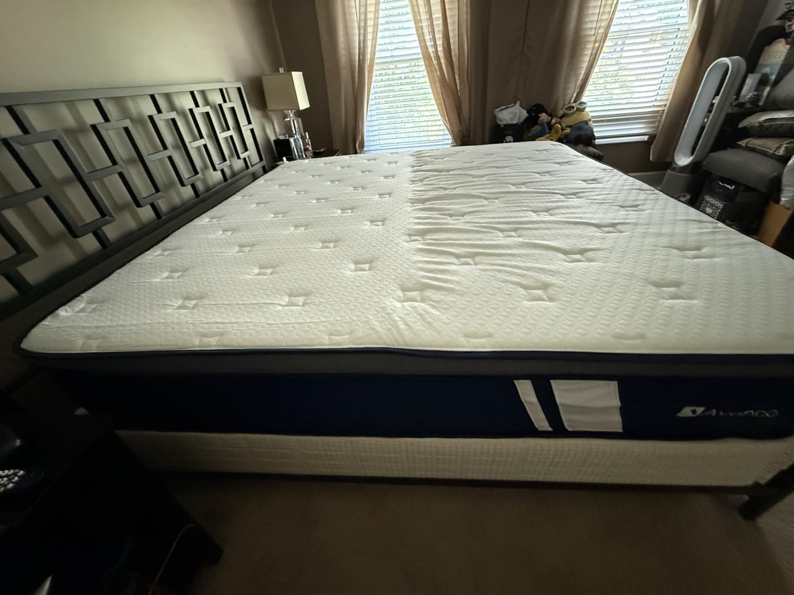 Avenco SyncDeep King Size Mattress 12 Inch, Firm Hybrid Cooling, Deep Sleep | Zoned Lumbar Support, Back Pain Relief, Motion Isolation, Reinforced Edge Support, Fiberglass Free, CertiPUR-US Certified customer photo 1