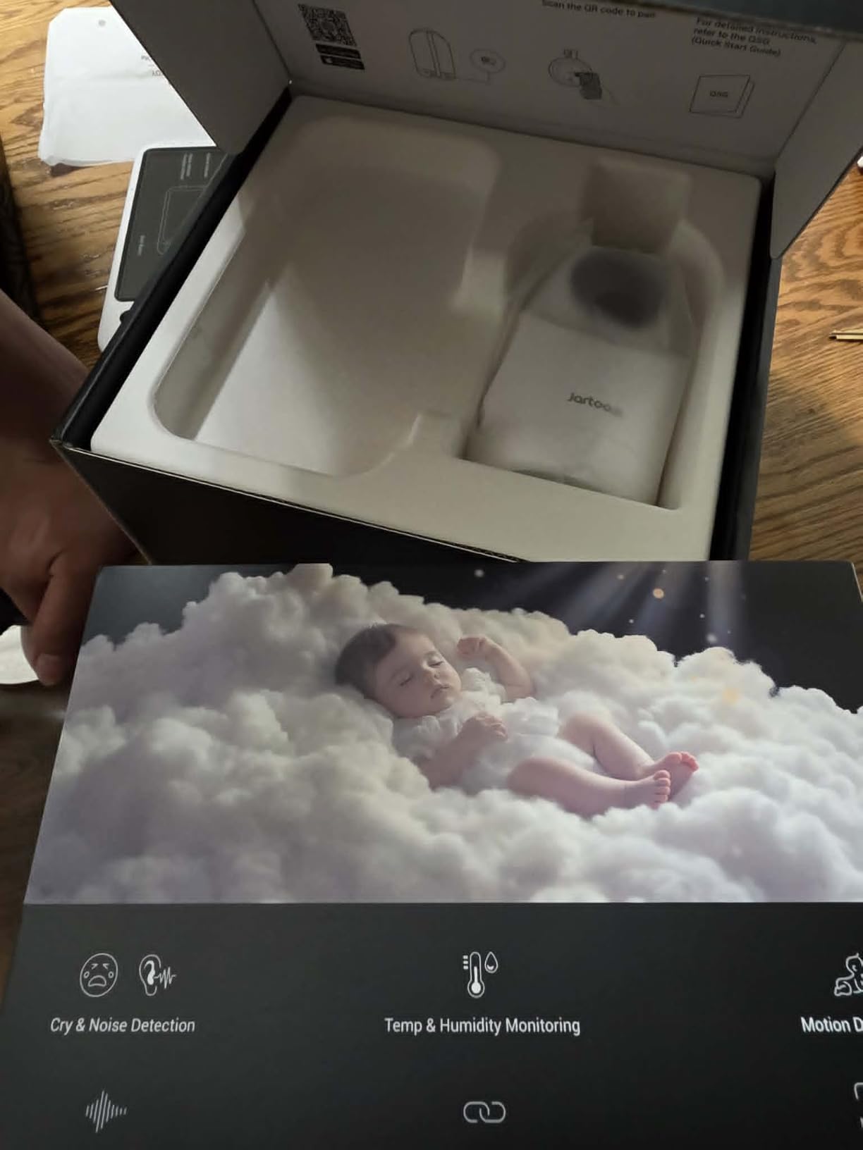 Jartoo Smart Baby Monitor with 2K Camera & Mount, 5.5