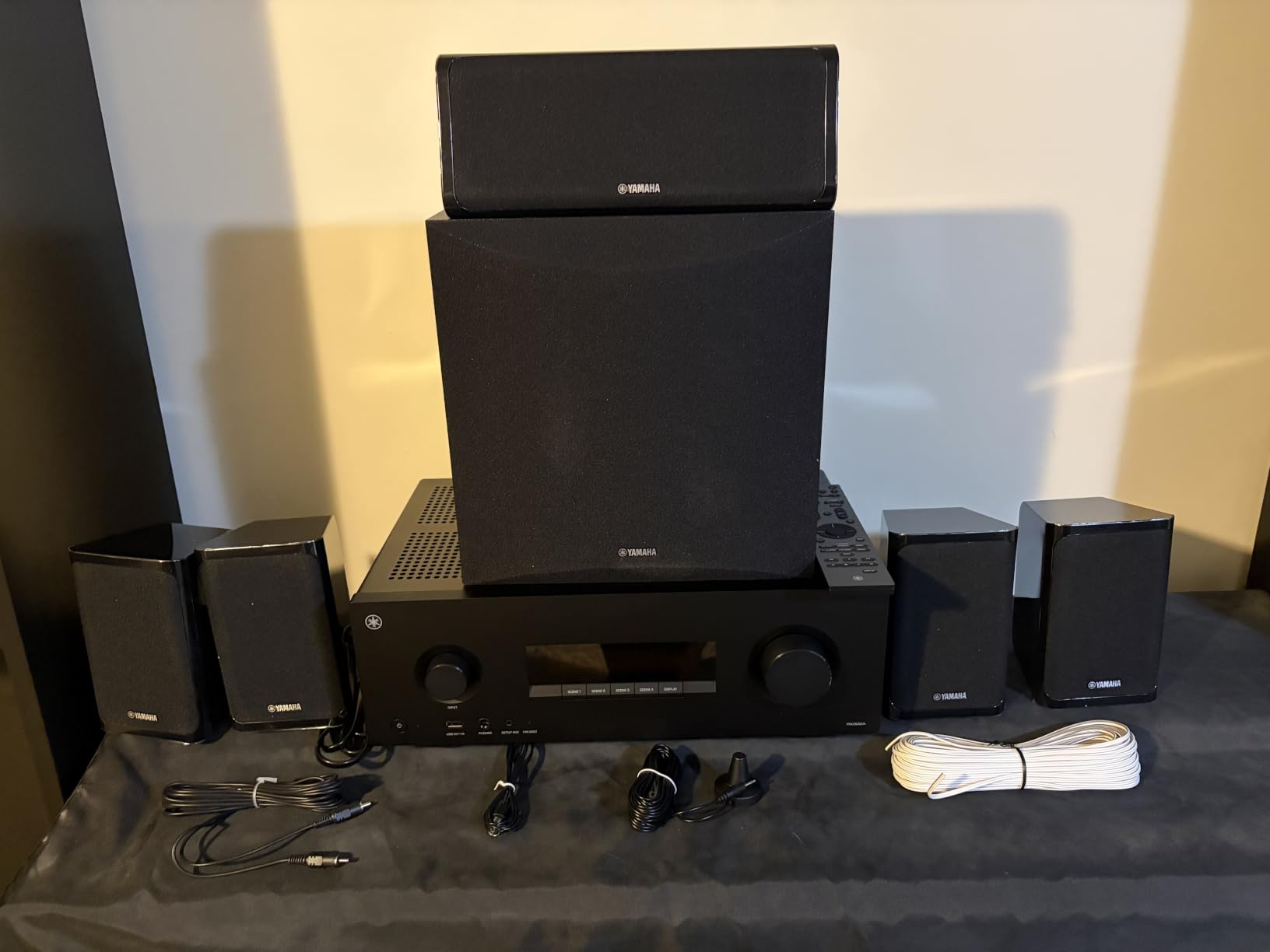Yamaha YHT-4970U 5.1-Channel Home Theater System - Dolby Atmos 4K120 8K AV Receiver, 5 Speakers and Powered Subwoofer - HDMI eARC, Bluetooth Wireless Streaming customer photo 1