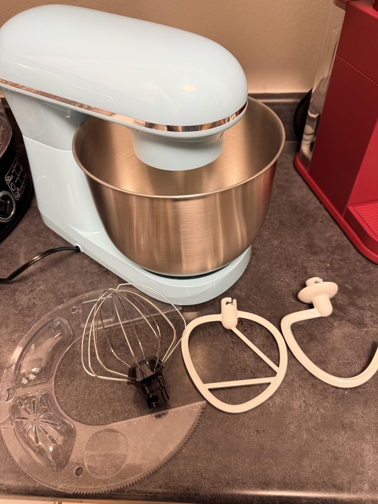 OLIXIS 4.2 Qt Stand Mixer, 10-Speed Tilt-Head Electric Mixer for Baking | Include Dough Hook, Whisk, Flat Beater & Splash Lid customer photo 1