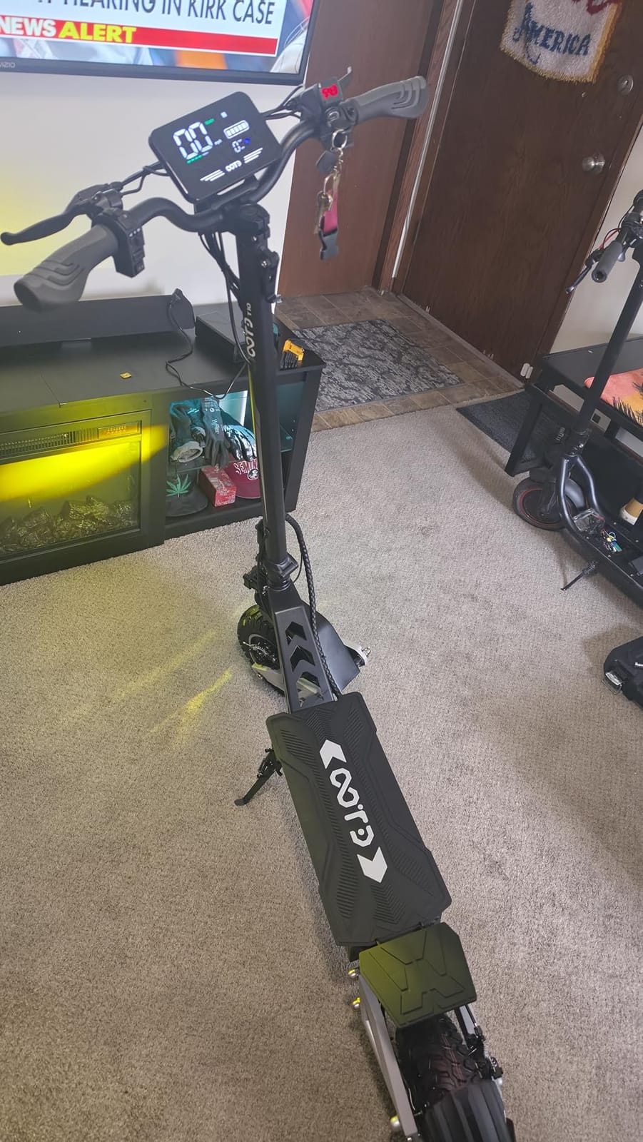T10 Electric Scooter for Adults, 48V 18AH Battery Up to 46 Miles Long Range & Powerful Motor, 31 MPH Max Speed, 11 Inch All-Terrain Tires Folding Commuter E Scooter with Dual Suspension & LCD Display customer photo 1