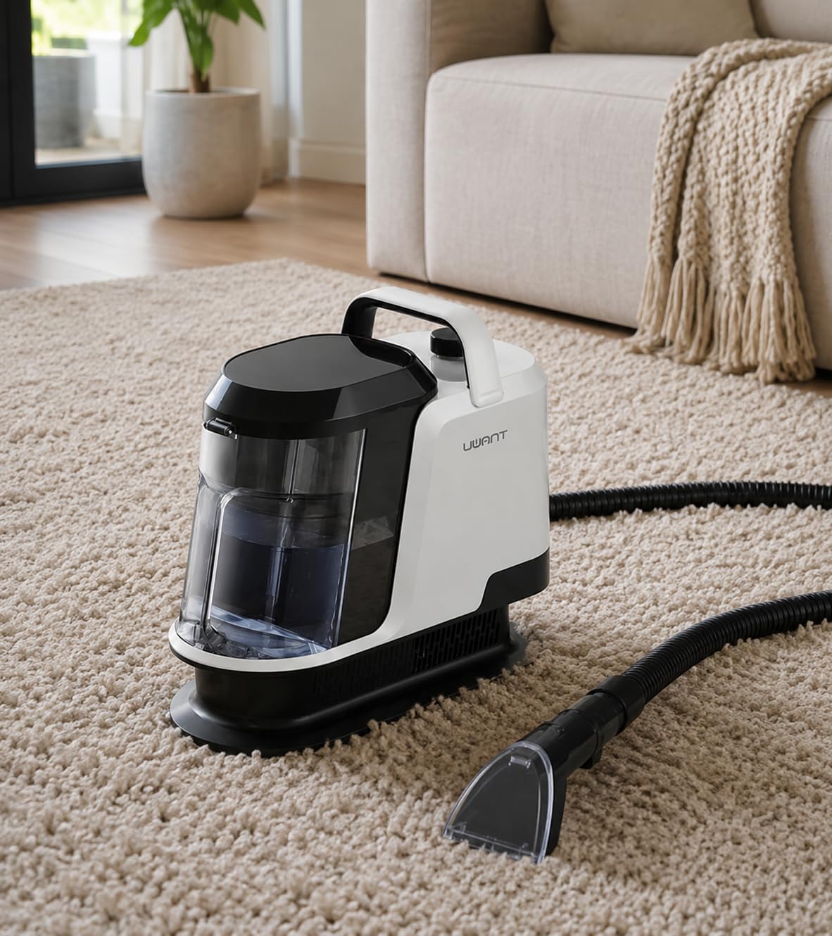 Uwant 18Kpa Carpet Cleaner Machine with Pet Pro Cleaner&Tools Set of 1 | Portable Carpet Cleaner with 3 Brush Heads for Cars, Pets 2in1 Upholstery Cleaner Machine for Spot, Rugs, Couch customer photo 2