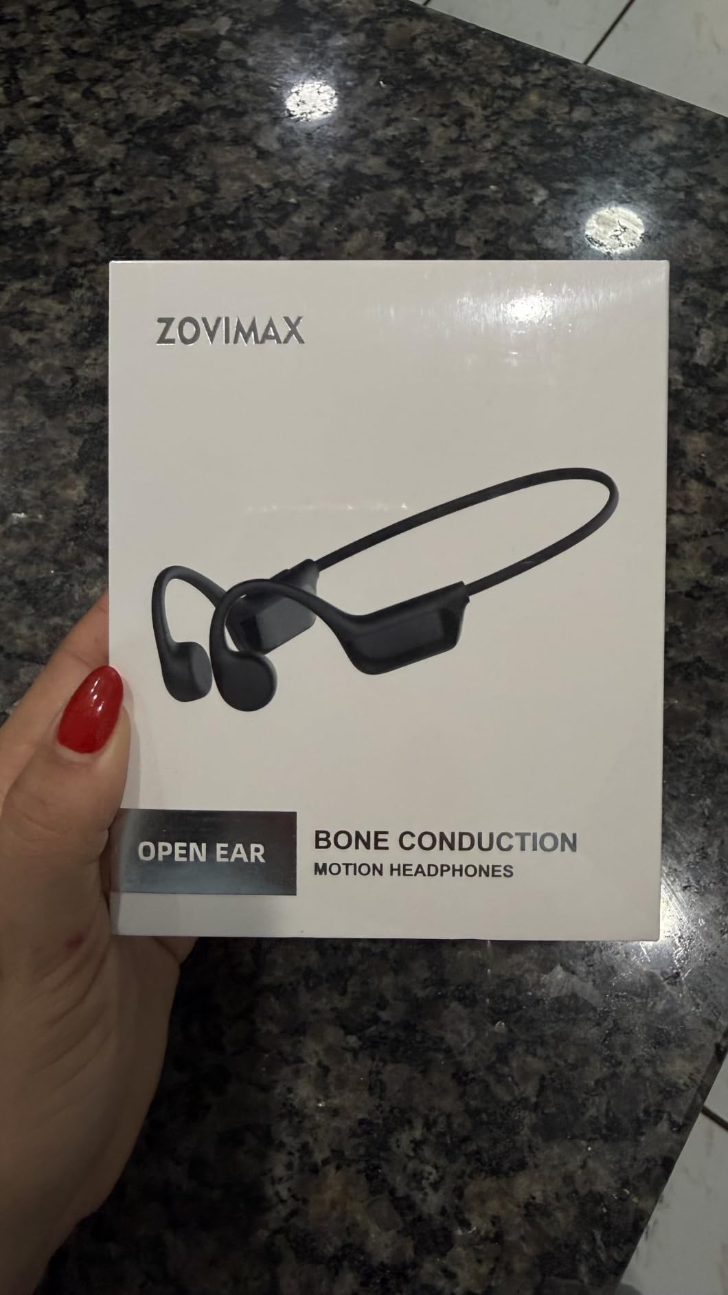 Bone Conduction Headphones Bluetooth 6.0 Earbuds, Open Ear Headphones | Dual Driver Sound, LED Display, IPX7 for Sport / running, Dual Device Connection & Low-Latency Game Mode, 12 Hours Playtime customer photo 2
