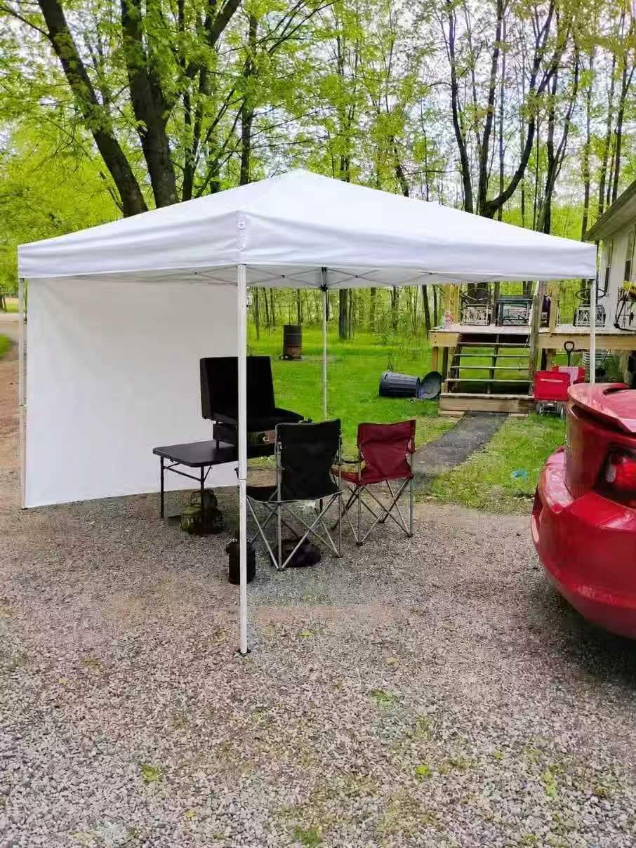 10x10 Pop Up Canopy Tent with Dual Vented Roof, One Push Setup, White | 210D Water-Resistant, UPF 50+ UV Protection, Steel Frame, for Patio, Camping & Events customer photo 2