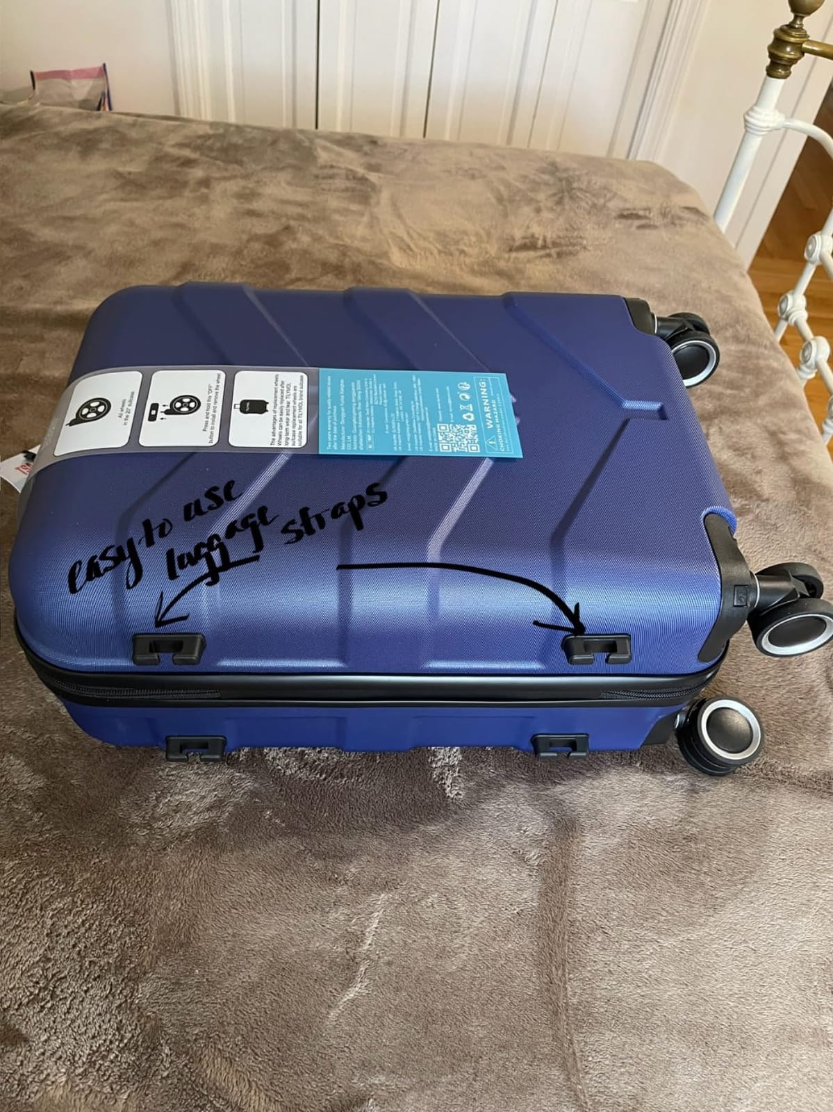 TILYMOL Expandable Luggage Sets 3 Piece, Hardside Suitcase Set with TSA | Lightweight Travel Luggage with Spinner Wheel, Scratch-Resistant Suitcase for Men and Women, Blue customer photo 1