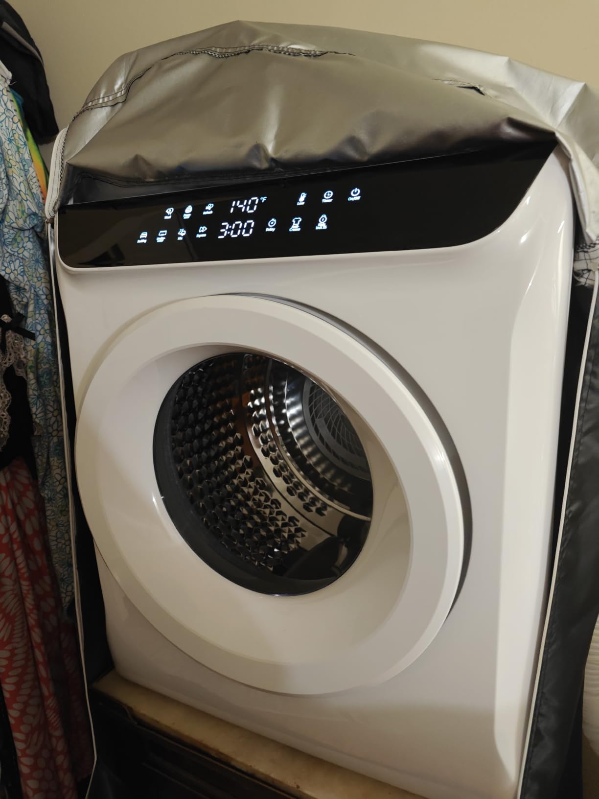3.5 Cu. Ft. Portable Clothes Dryer for Laundry | Small Portable Dryers for Clothes, 120V Electric Dryer for Laundry, 1400W Dryer Machine for Apartments, White customer photo 1