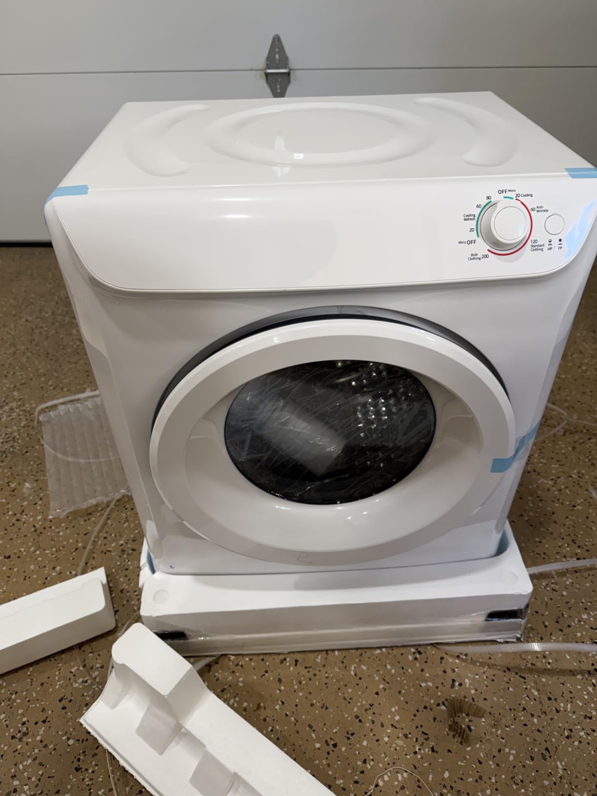 3.5 Cu. Ft. Portable Clothes Dryer for Laundry | Small Portable Dryers for Clothes, 120V Electric Dryer for Laundry, 1400W Dryer Machine for Apartments, White customer photo 2