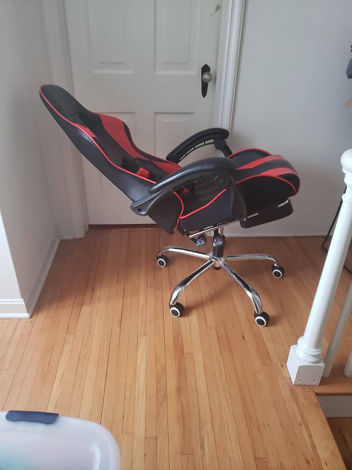 GTPLAYER Big&Tall Ergonomic Gaming Chair, Wide Spring Seat, Linkage Armrest, Black customer photo 2