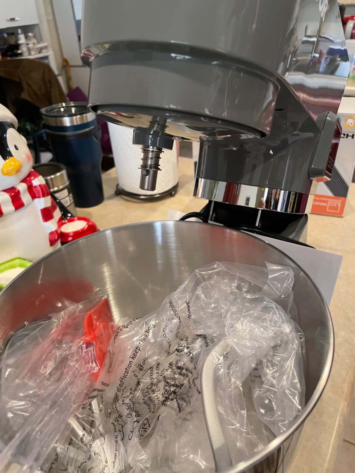 VEVOR 7.4 Qt Tilt Head Stand Mixer 500W Electric Dough Mixer, 6 Speeds with Pulse Food Kitchen Mixer with Stainless Steel Bowl, Splash Guard, Dough Hook, Whisk, Beater, for Baking Mixing customer photo 1