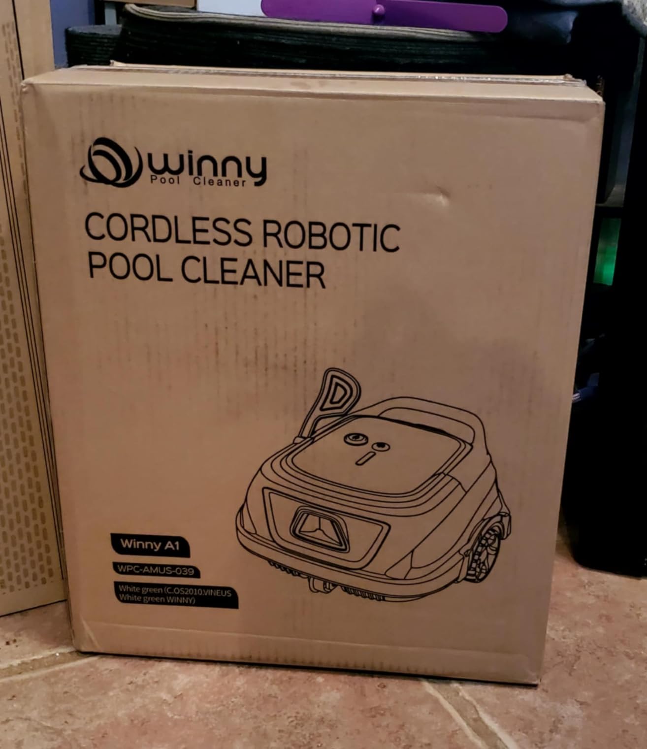 WINNY POOL CLEANER-A1 Cordless Robotic Above Ground Pool Vacuum | Automatic Pool Cleaner with Strong Suction, LED Indicator & Dual Filters, 2.5h Fast Charging, Self-Park customer photo 1