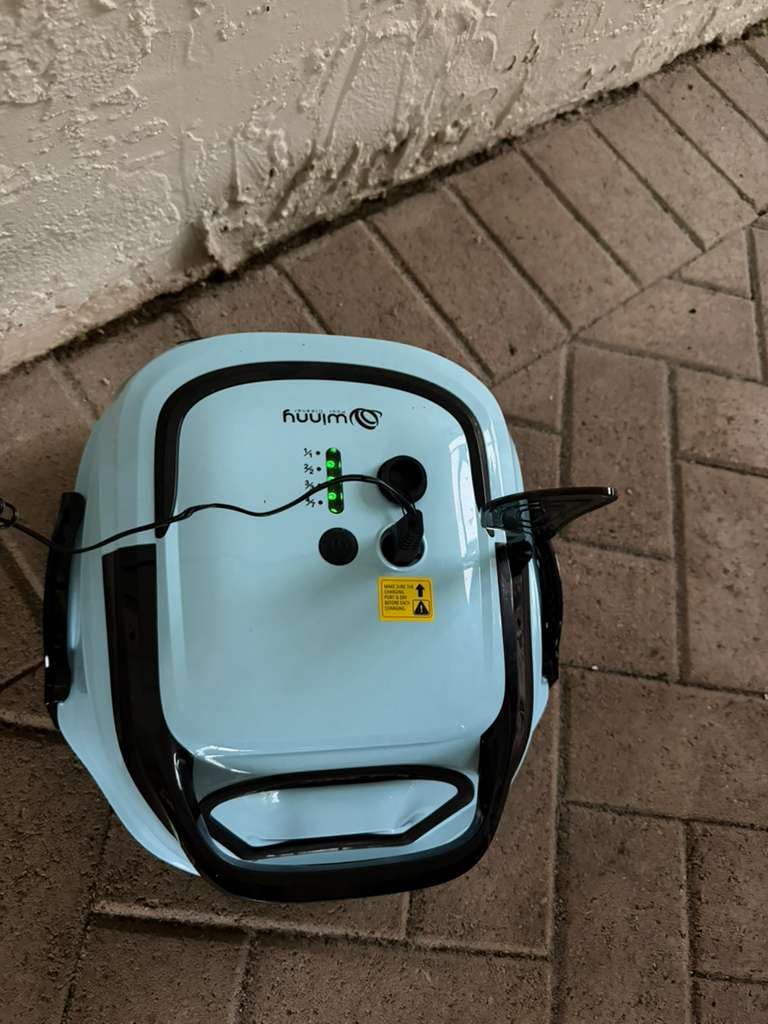 WINNY POOL CLEANER-A1 Cordless Robotic Above Ground Pool Vacuum | Automatic Pool Cleaner with Strong Suction, LED Indicator & Dual Filters, 2.5h Fast Charging, Self-Park customer photo 2