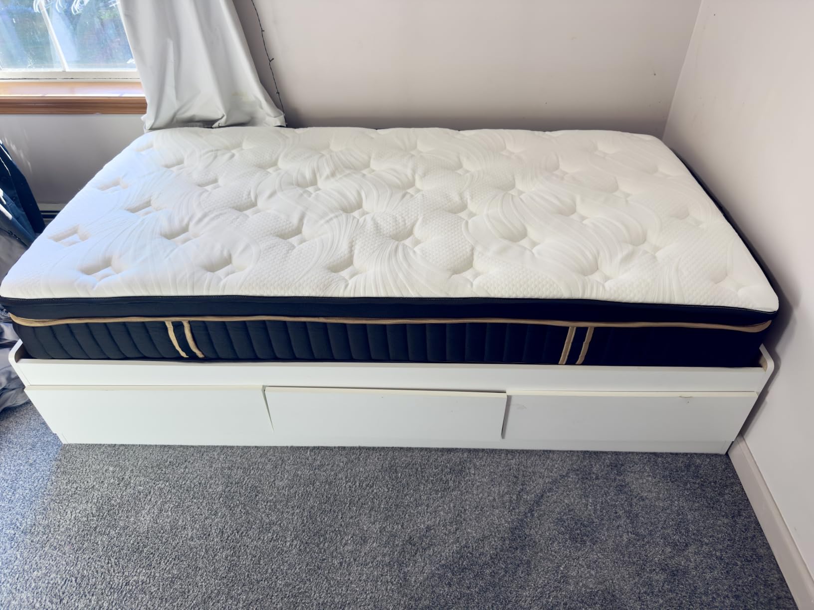 Queen 14 Inch Hybrid Mattress in a Box, Medium Firm for Side Sleepers | 2026 Upgraded Gel Memory Foam & Zoned Pocket Coils, Hip & Lumbar Support, Pressure Relief, Motion Isolation & 365-Day Trial customer photo 1