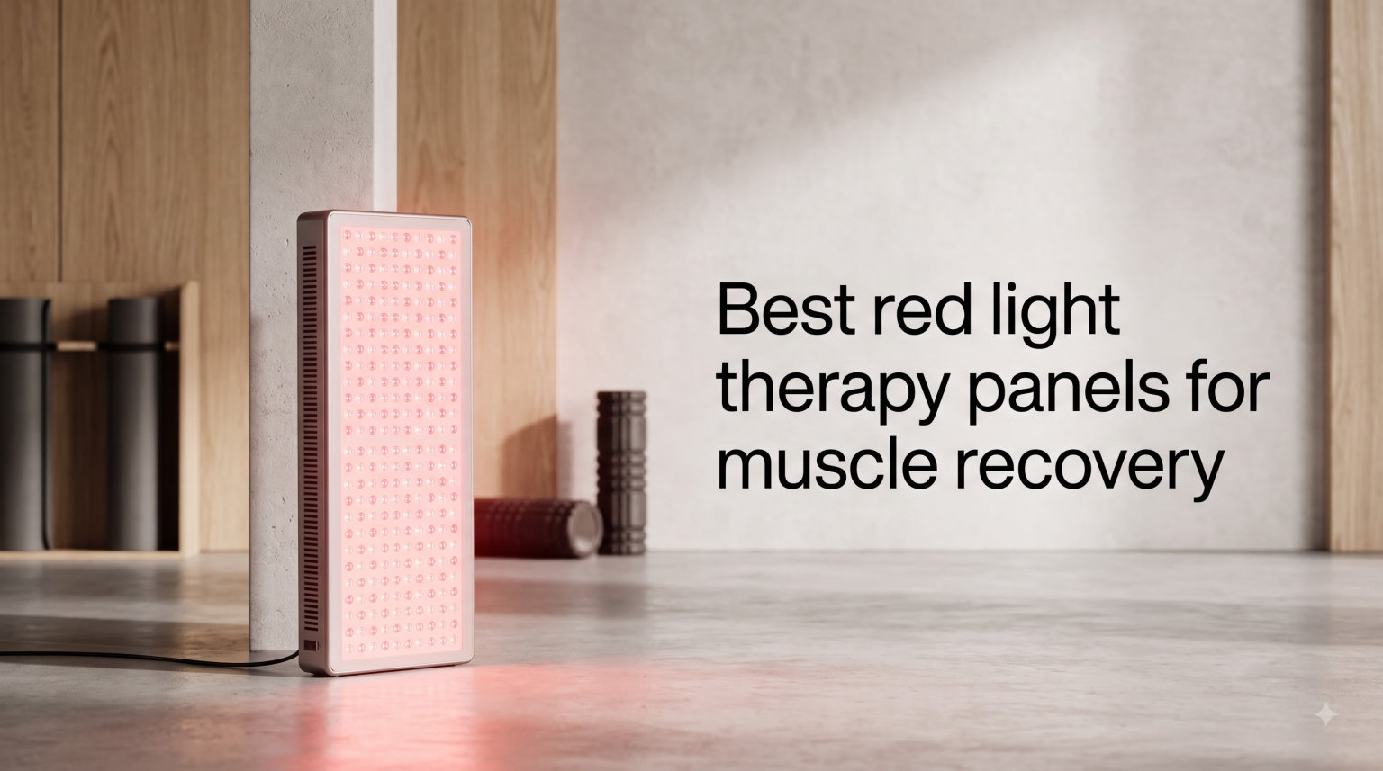 Best red light therapy panels for muscle recovery
