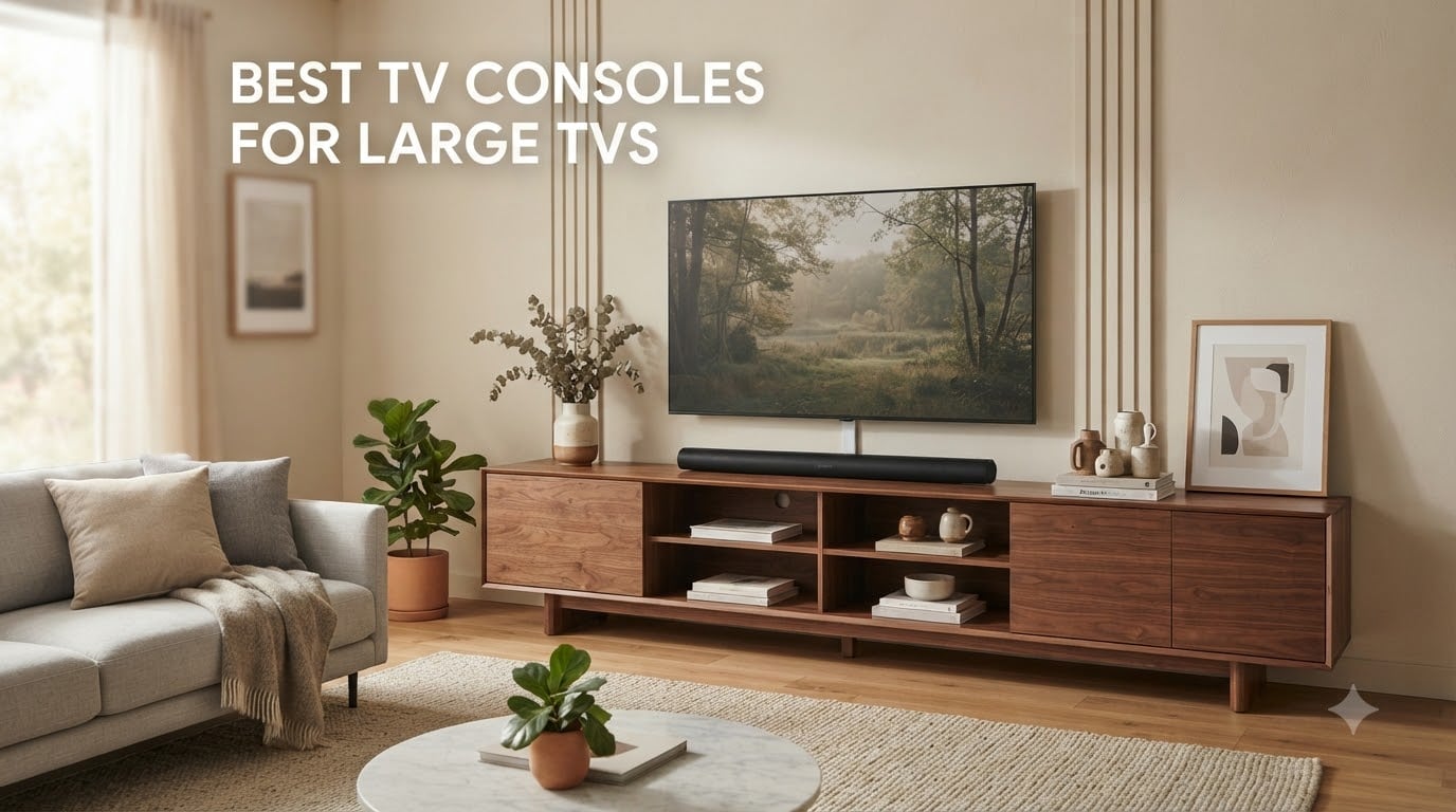 best tv consoles for large tvs